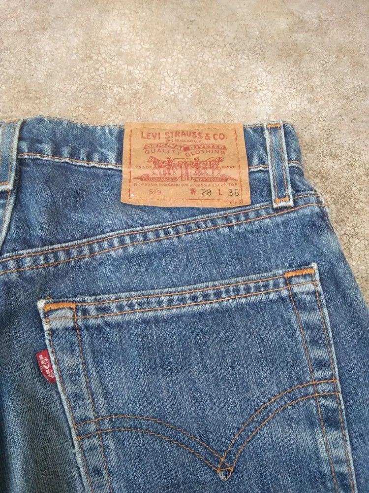 Levi's 90s Vintage Levi's Jeans 519 Made In USA Distressed Denim Size US 28 / EU 44 - 3 Thumbnail