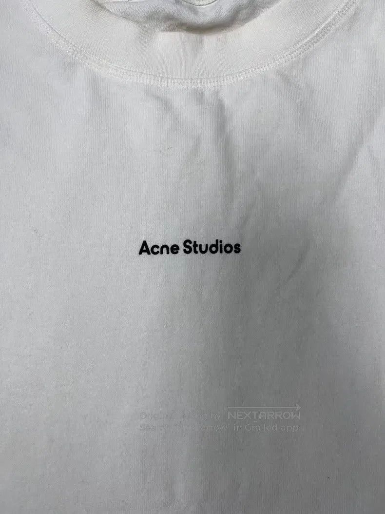 Acne Studios Acne Studios Logo print round-neck long-sleeve T-shirt, wh Size US XS / EU 42 / 0 - 3 Thumbnail