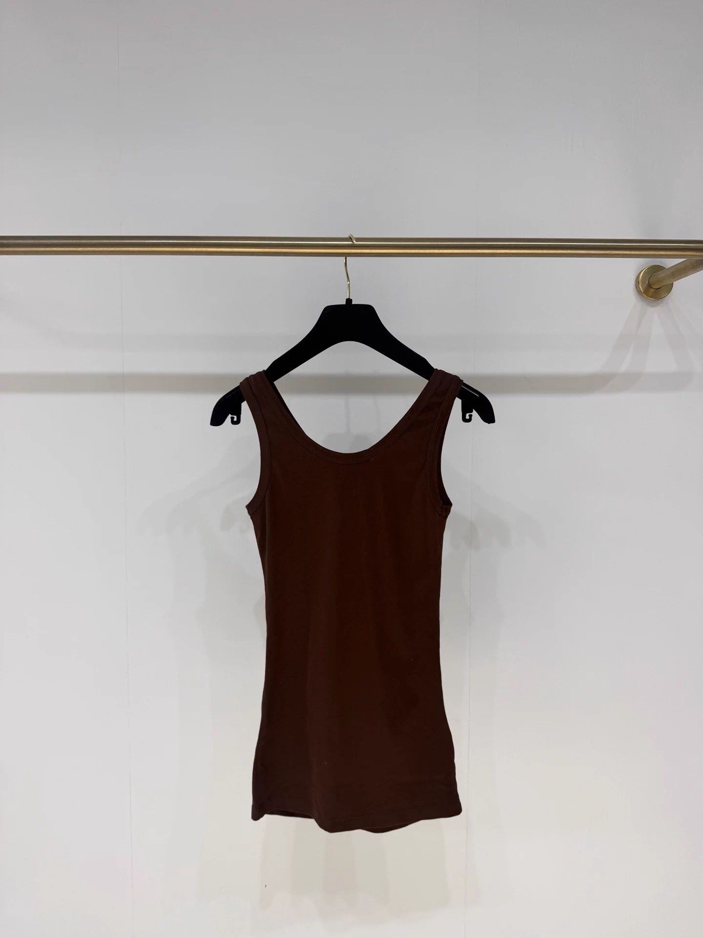 Prada Prada Brown Triangle Logo Tank Top New 36 Size XS / US 0-2 / IT 36-38 - 6 Thumbnail