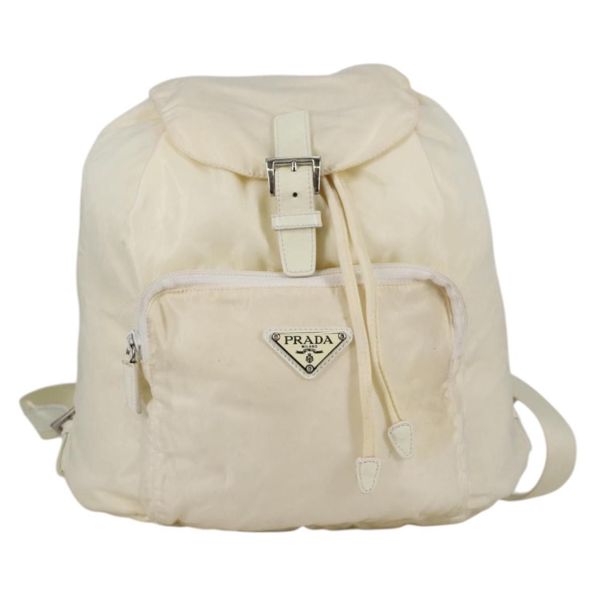 Prada Prada Front Pocket Buckle Backpack Nylon Size ONE SIZE - 1 Thumbnail