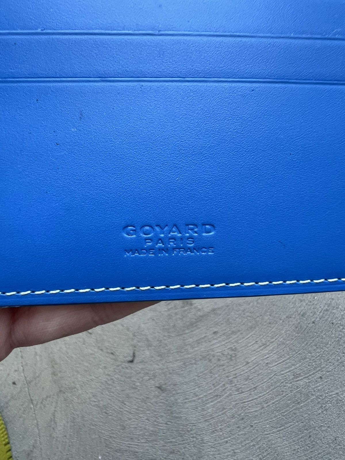 Goyard Blue Bi-Fold Wallet