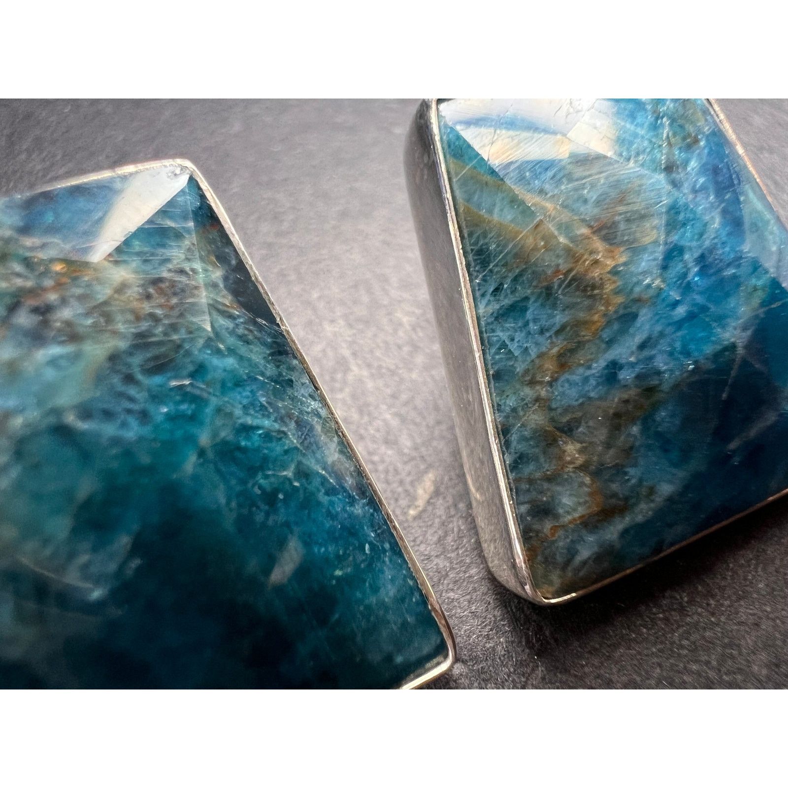 Other NEW Jay King blue apatite geometric sterling silver earrings Size ONE SIZE - 14 Thumbnail