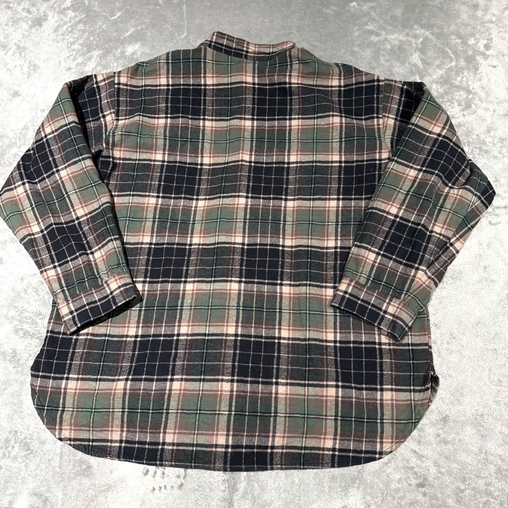 CO Vermont Flannel Co Mens XL Plaid Flannel Henley Long Sleeve Shirt USA Made Size US XL / EU 56 / 4 - 6 Thumbnail