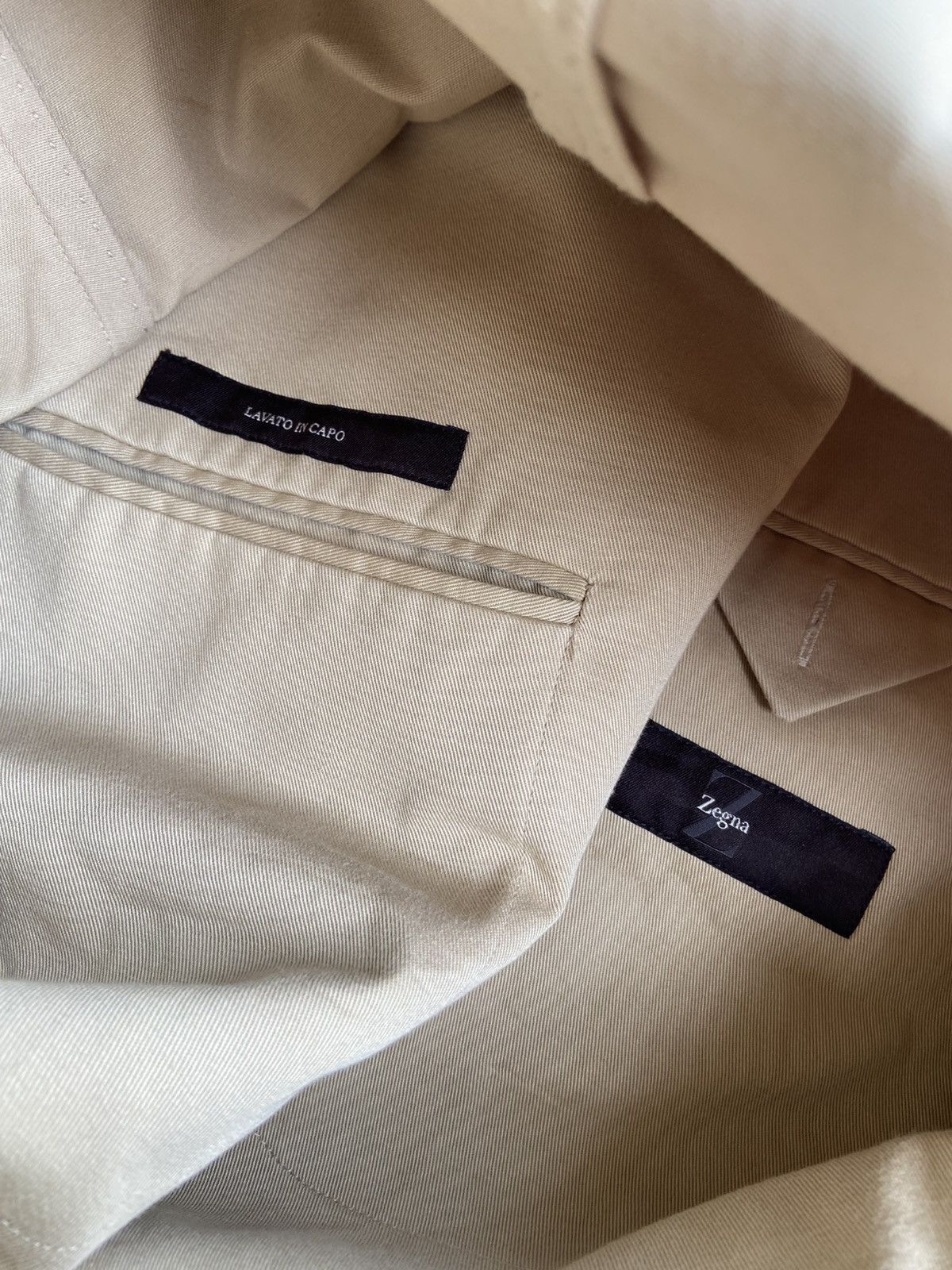 Ermenegildo Zegna SS2010 "Lavato In Capo" Garment Dyed Cotton Blazer Jacket Size 52S - 6 Thumbnail