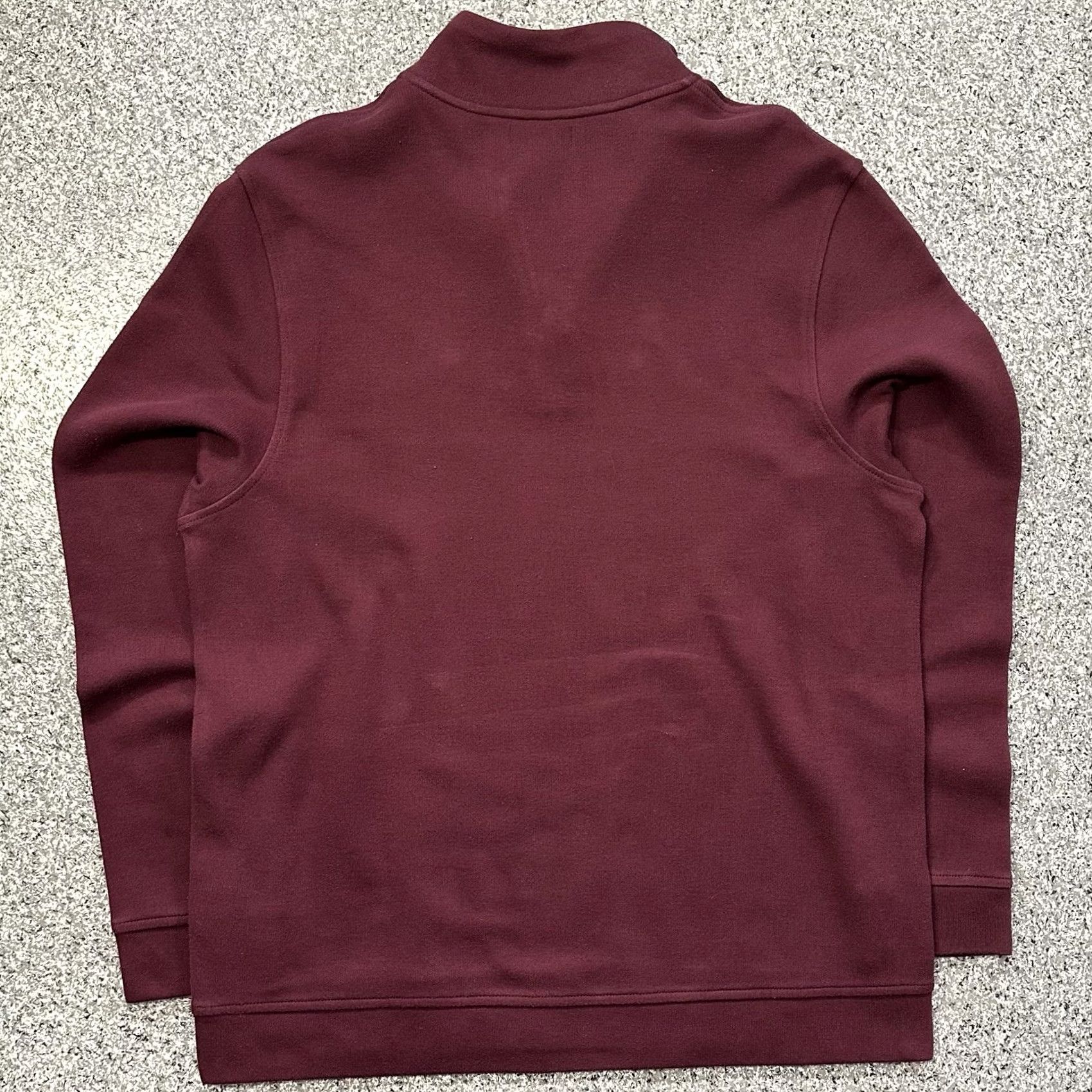 Tasso Elba Tasso Elba Mens XL Quarter Zip Pullover Mock Neck Cotton Polyester Maroon Red Sweater Size US XL / EU 56 / 4 - 7 Thumbnail