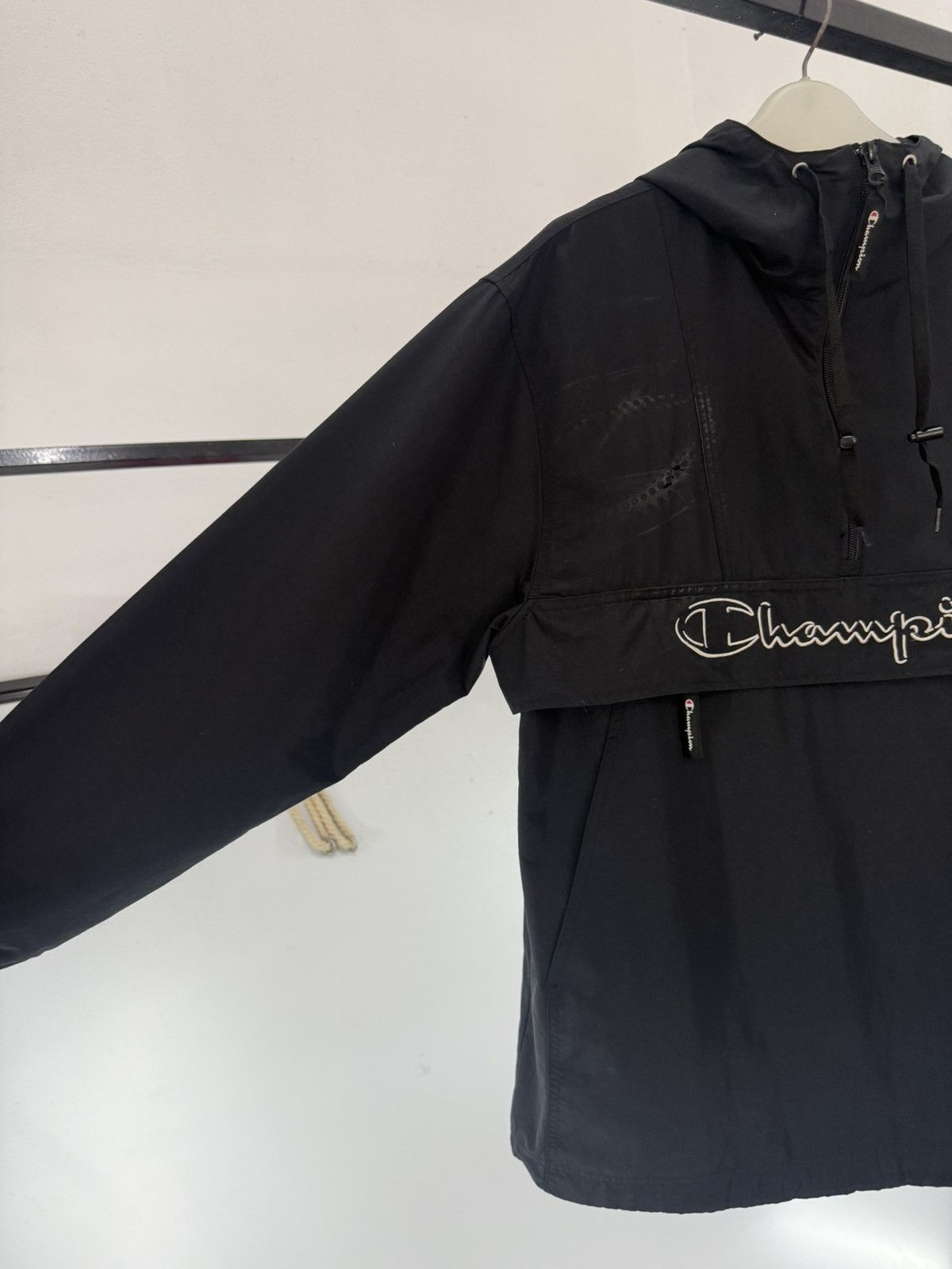 Champion 🔥 Champion American Flag ANORAK Windbreaker Jacket Half Zip Size US M / EU 48-50 / 2 - 9 Thumbnail