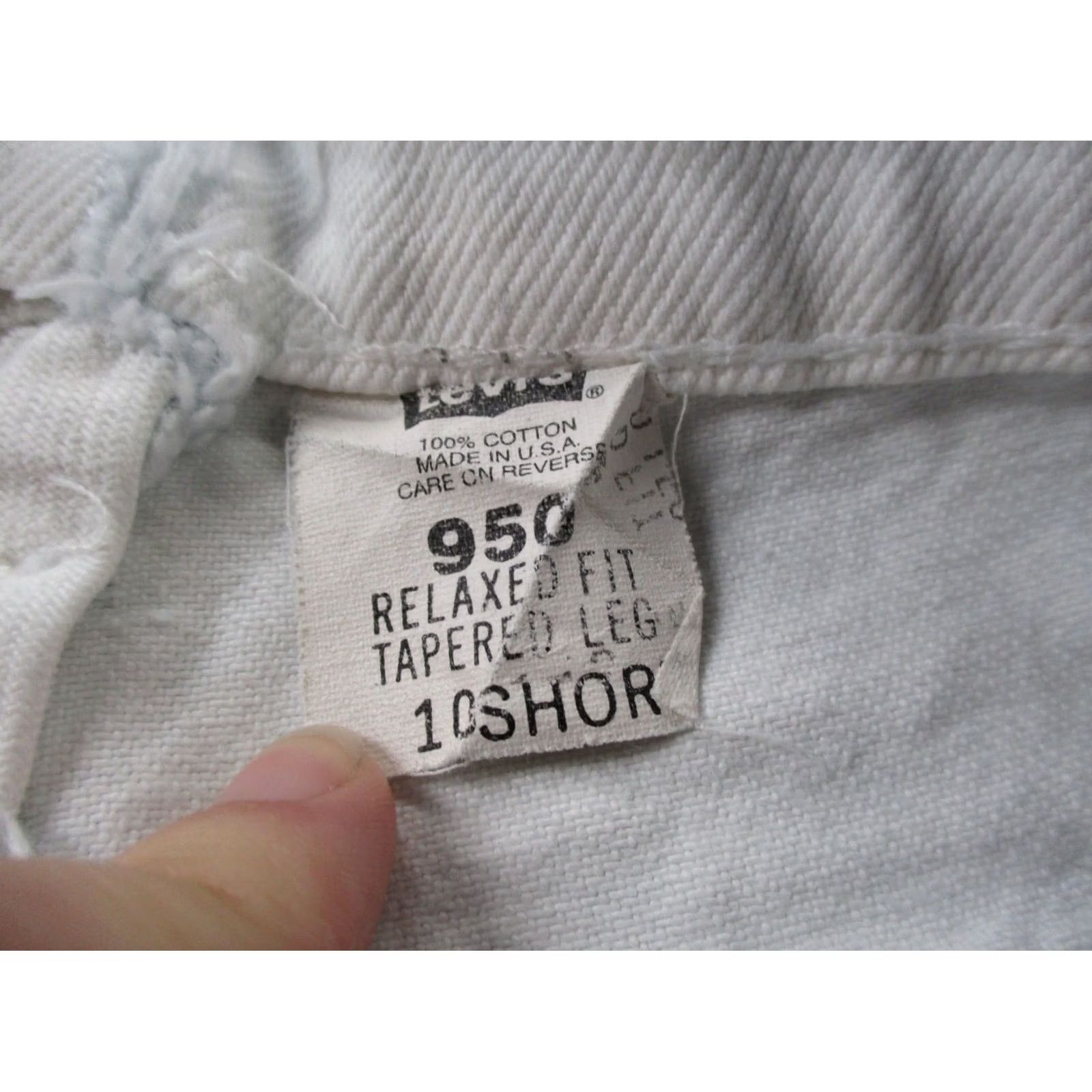 Levi's Levi's Jeans Women 10 Short Denim Straight Relaxed Tapered 550 Orange Tab White 28x30 Womens Jeans Size 28" / US 6 / IT 42 - 7 Thumbnail