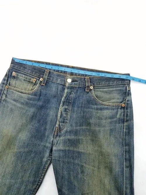 Levi's × Vintage Vintage Levis 501 Straight Leg Distressed Jeans 34x31 Size US 32 / EU 48 - 5 Thumbnail