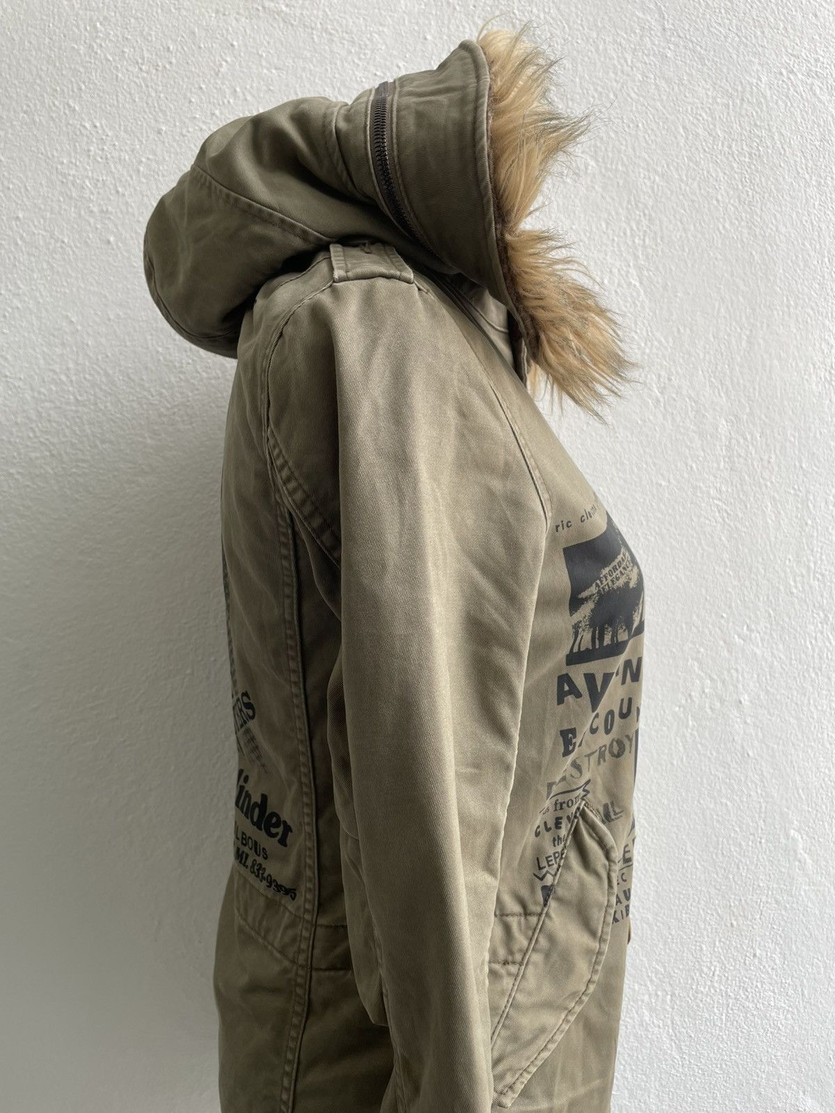 Hysteric Glamour Hysteric Glamour x Destroy All Monsters Military Fur Jacket Size S / US 4 / IT 40 - 3 Thumbnail