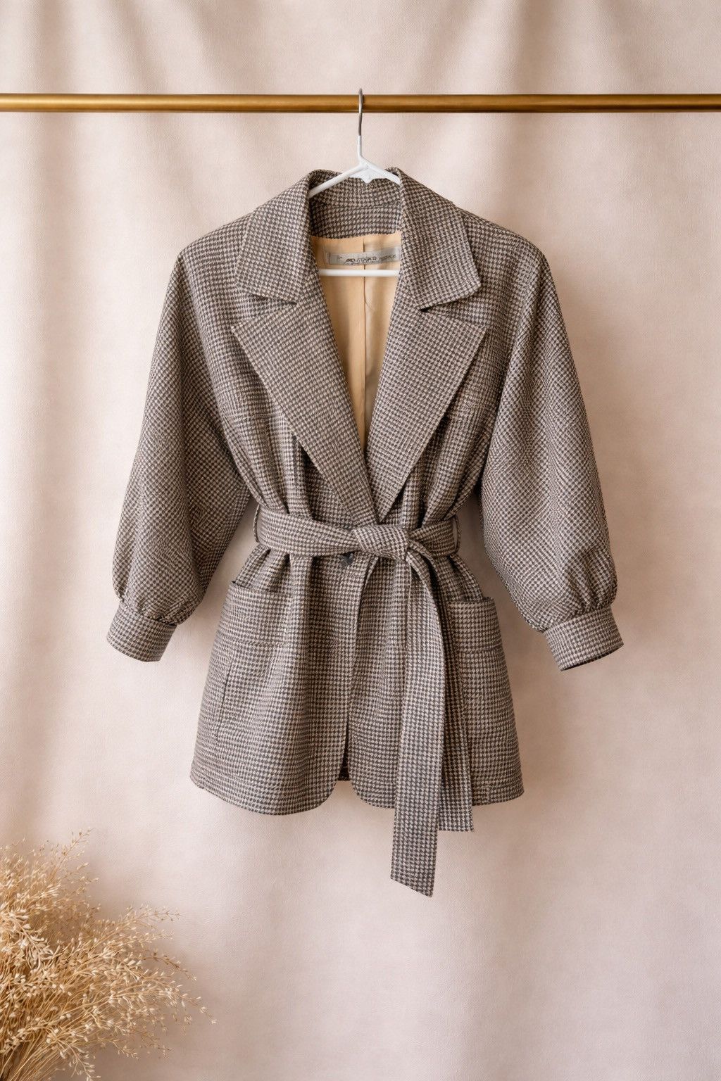 Jean-Louis Scherrer Vtg Jean-Louis Scherrer Paris Safari DB Belted Blazer Wool Size L / US 10 / IT 46 - 4 Thumbnail