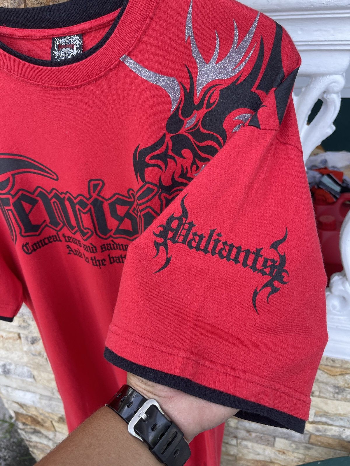If Six Was Nine Rare🔥Vintage Japanese Brand Beaumere Rock T-Shirt Size US XL / EU 56 / 4 - 5 Thumbnail