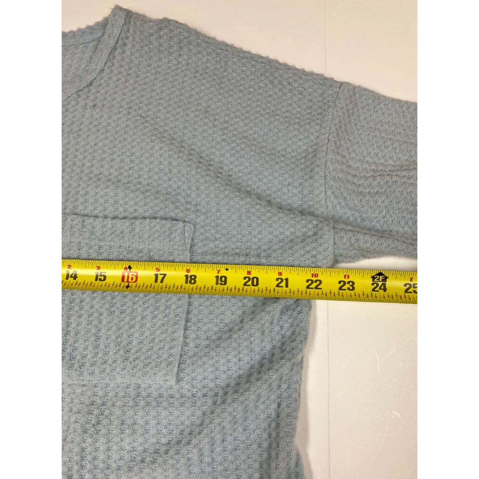 Vintage Bobeau Sweater Womens L blue light pocket stretch Crew Neck 3/4 Sleeve Balloon Knit Embroidered Pullover Regular Size X Size L / US 10 / IT 46 - 5 Thumbnail