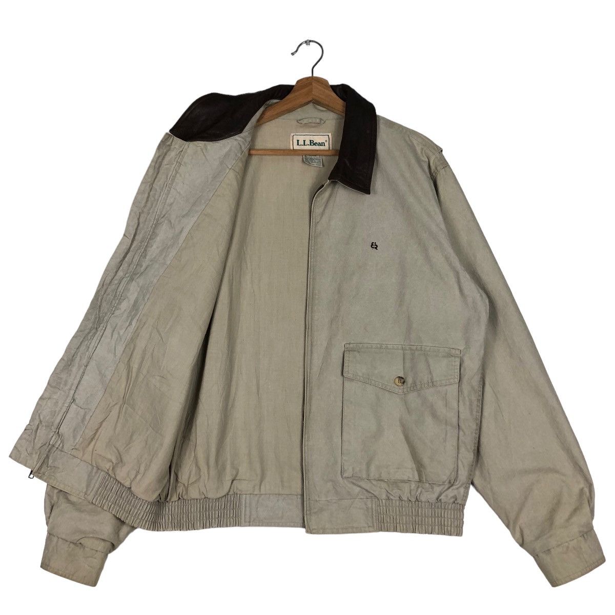 Japanese Brand 🔥90’s Vintage Bomber Jacket Cargo Pocket Worker L.L.Bean Size US M / EU 48-50 / 2 - 9 Thumbnail