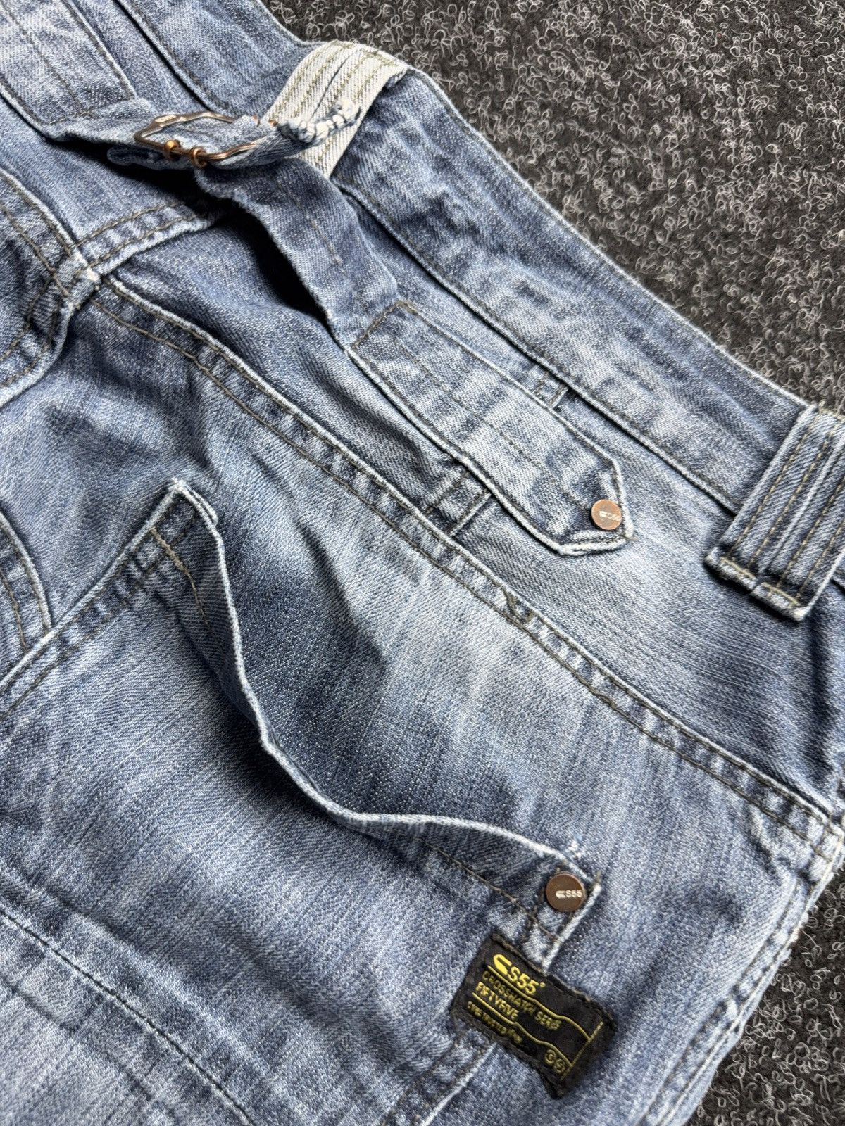 20471120 Japanese 00s Y2K Retro Sk8 Jnco Ecko Baggy Cargo Denim Jeans Size US 36 / EU 52 - 19 Thumbnail