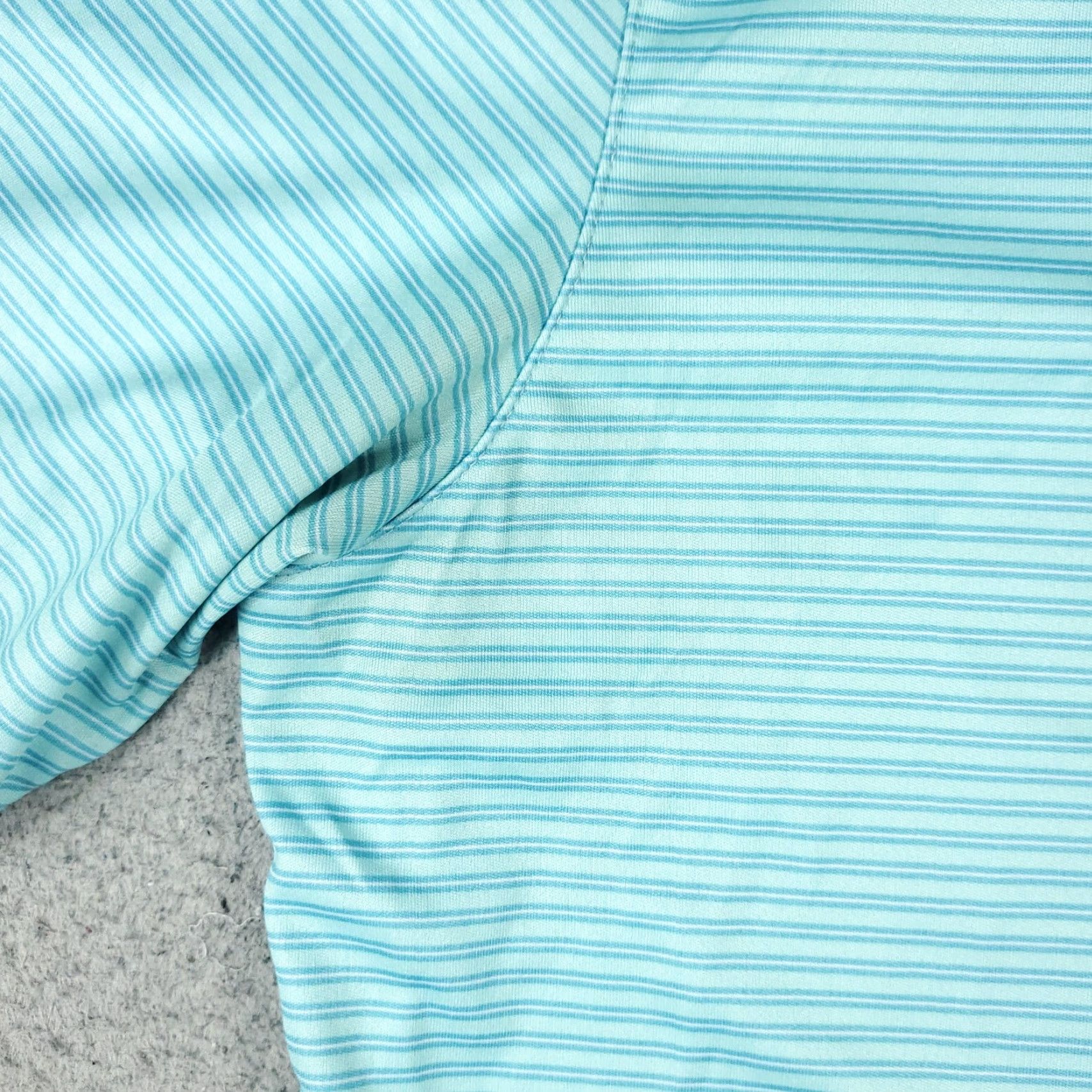 Vintage VINTAGE Greg Norman Polo Shirt Mens L Blue Striped Shark Polo Shirt Adult Large Blue Striped Shark Brand Sports Mens Size US L / EU 52-54 / 3 - 3 Thumbnail