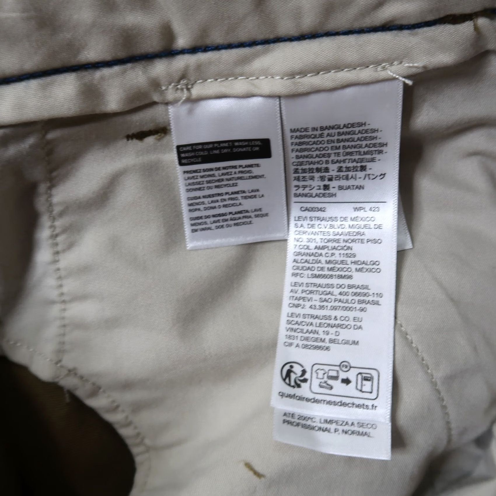 Levi's Levi's Cargo Pants Men 36x32 Beige Straight Leg Regular 90s Grunge Hip Hop Cargo Pocket Jeans Size US 36 / EU 52 - 6 Thumbnail