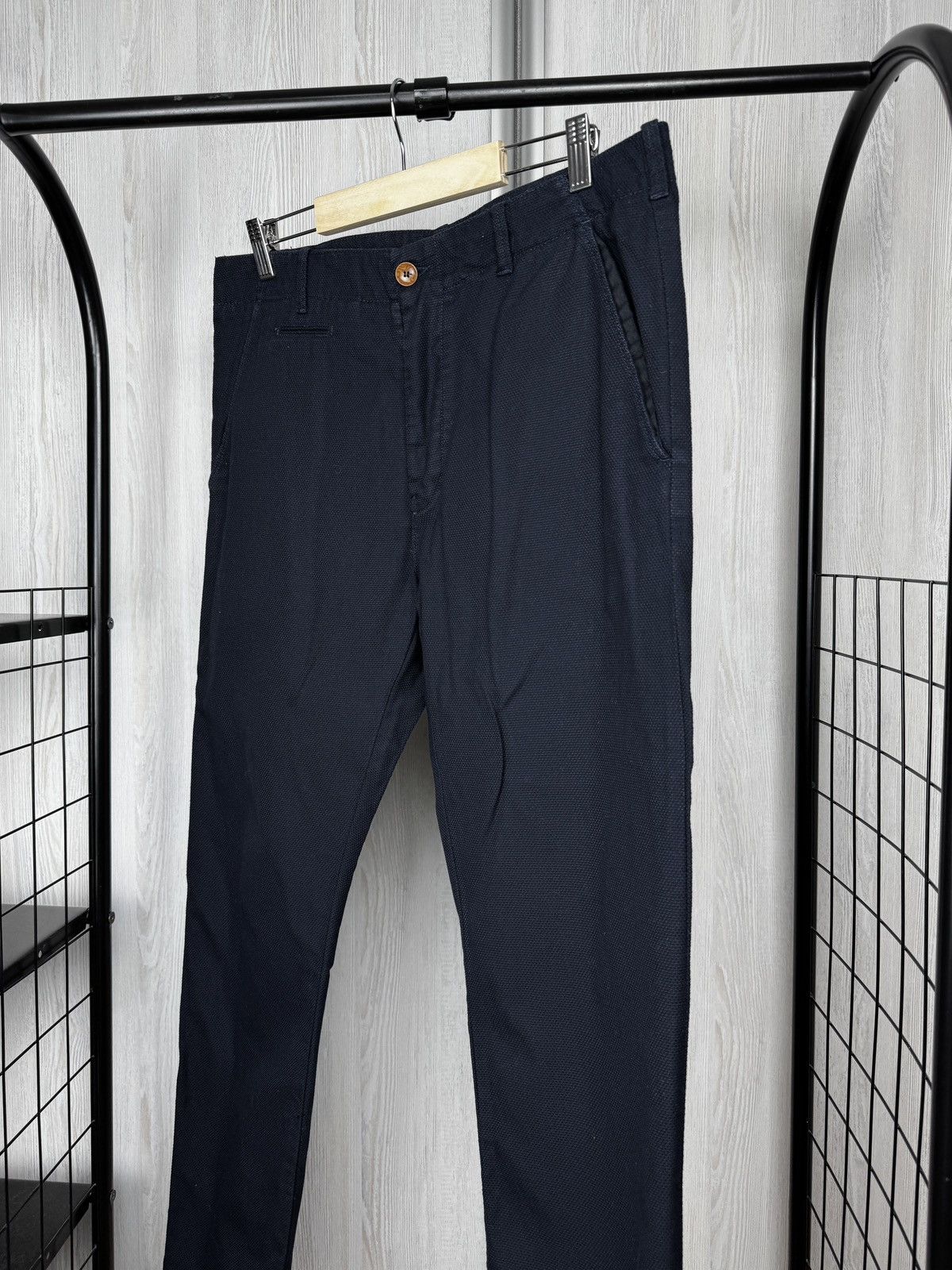 Diesel Black Gold Diesel Black Gold cotton black structured chino pants 48 Size US 34 / EU 50 - 4 Thumbnail
