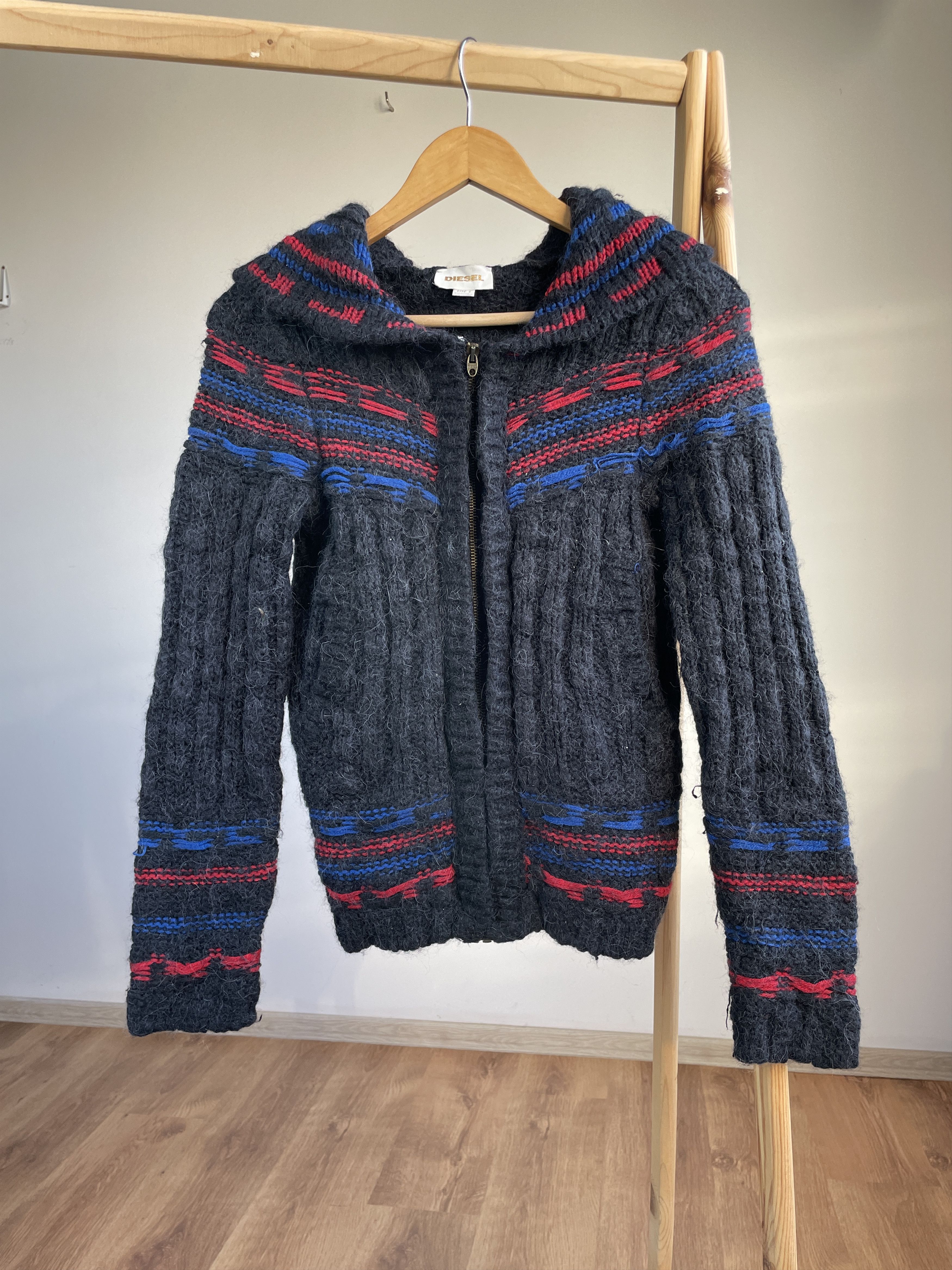 Diesel Diesel Womens Wool Mohair Zip Hoodie Sweater Size S Size S / US 4 / IT 40 - 1 Thumbnail