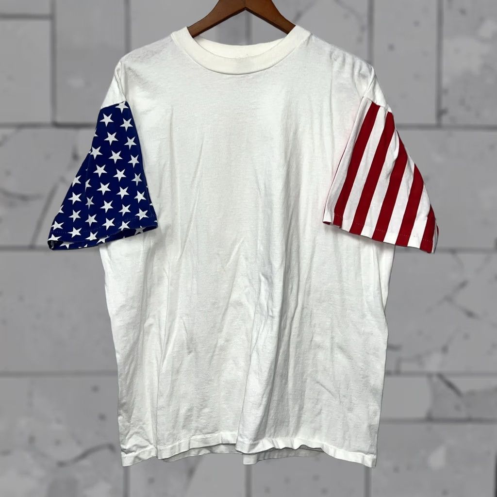 Vintage VINTAGE LA Sportswear T-Shirt Mens XL White Single Stitch Stitch Shirt Size US XL / EU 56 / 4 - 1 Thumbnail