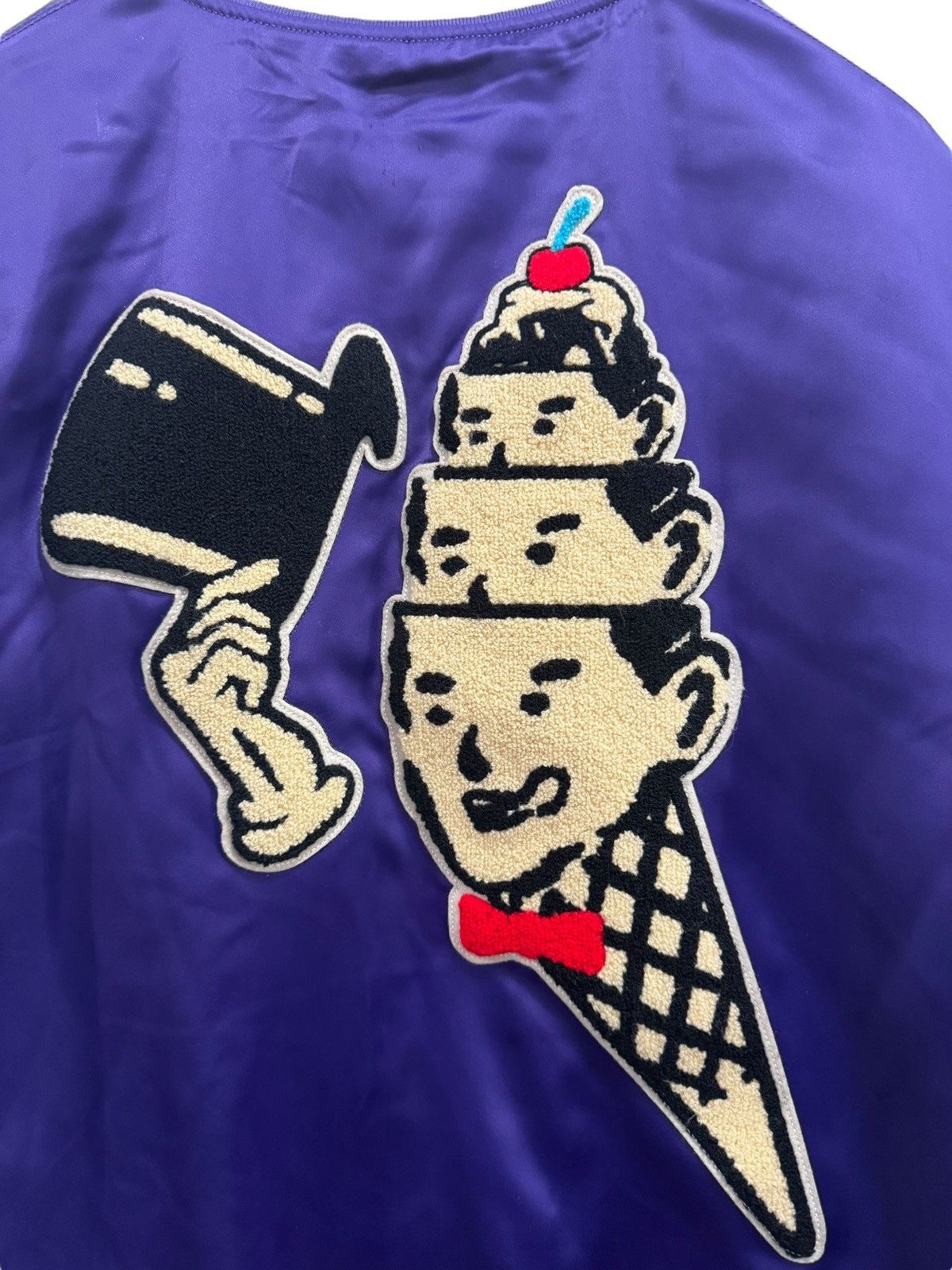 Icecream ICECREAM Hoodini Stadium Satin Varsity Jacket Purple Size US XL / EU 56 / 4 - 6 Thumbnail