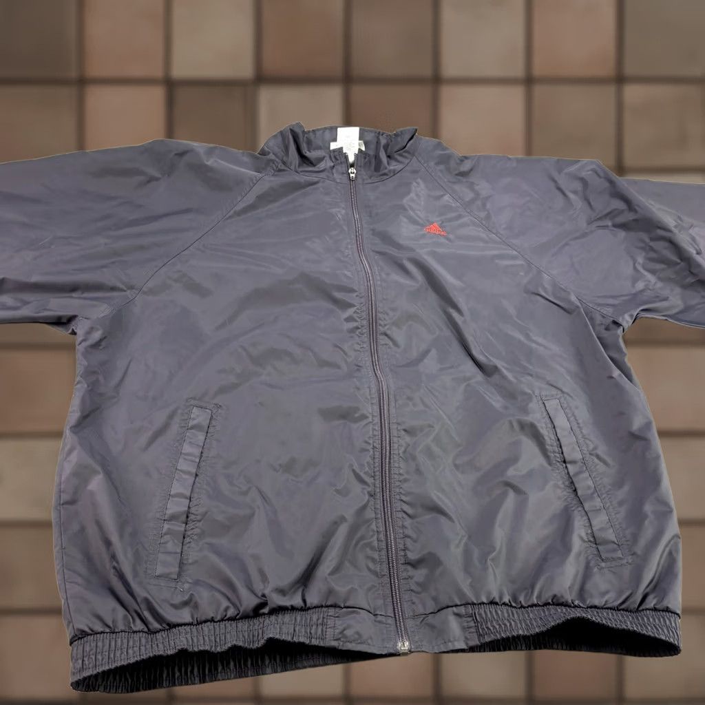 Adidas VINTAGE adidas Jacket Mens XL Blue Windbreaker Full Zip Lightweight Y2K Size US XL / EU 56 / 4 - 1 Thumbnail