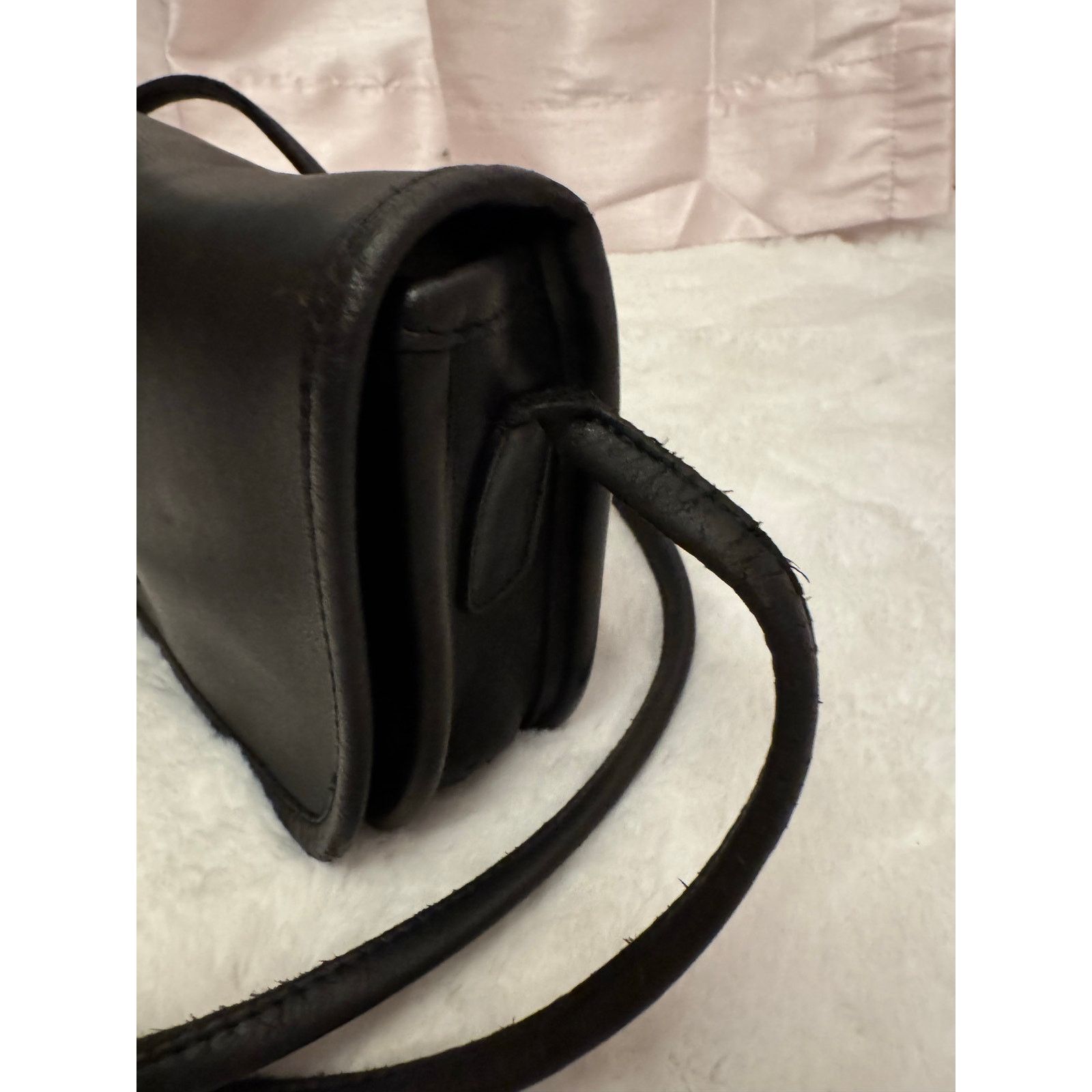 Coach Beautiful Rich Black Vintage 1990s Coach 2065 Dinky Purse Size ONE SIZE - 5 Thumbnail