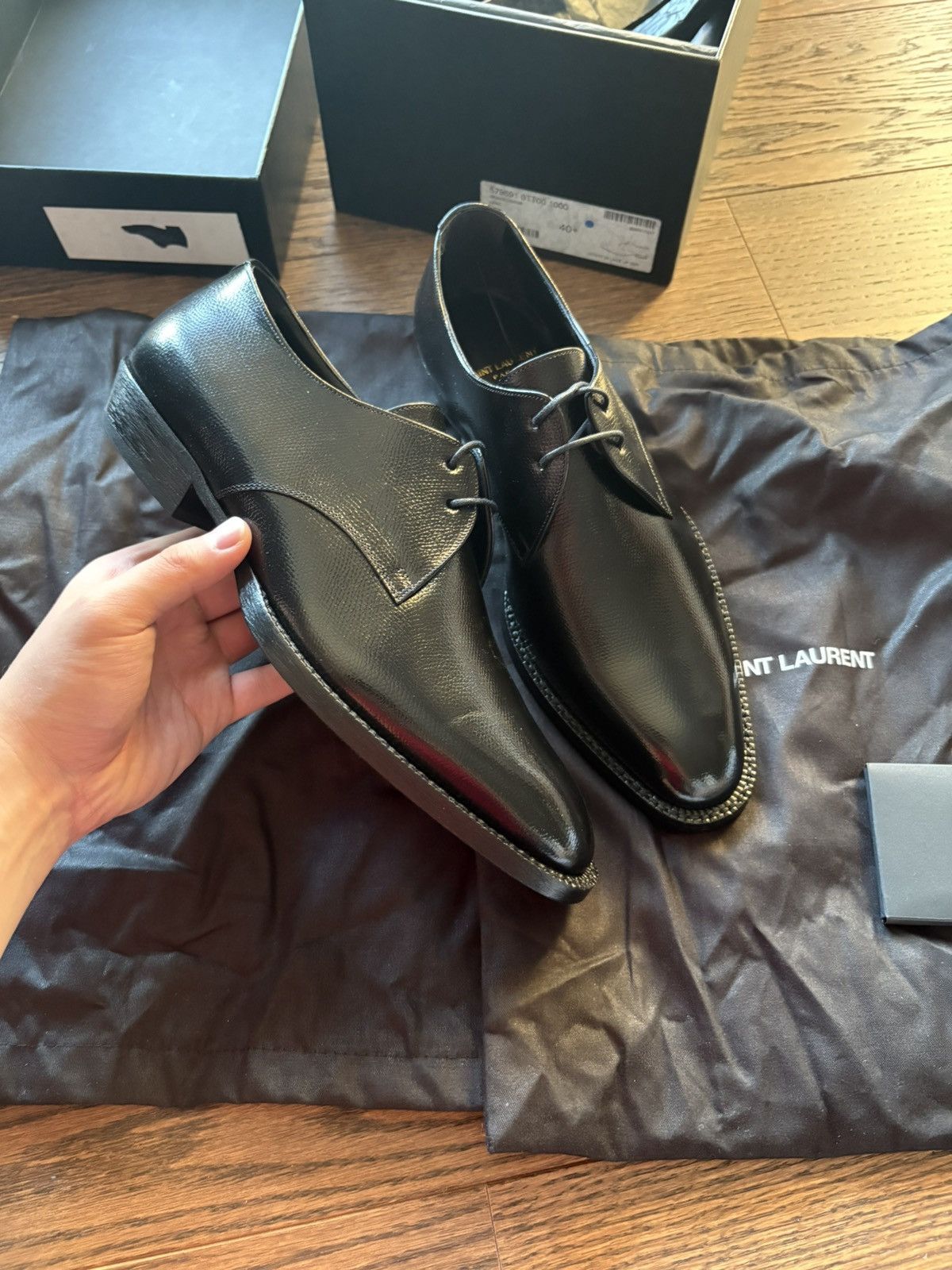Saint Laurent Paris Saint Laurent Wyatt Derby Shoes Size US 7.5 / EU 40-41 - 1 Thumbnail