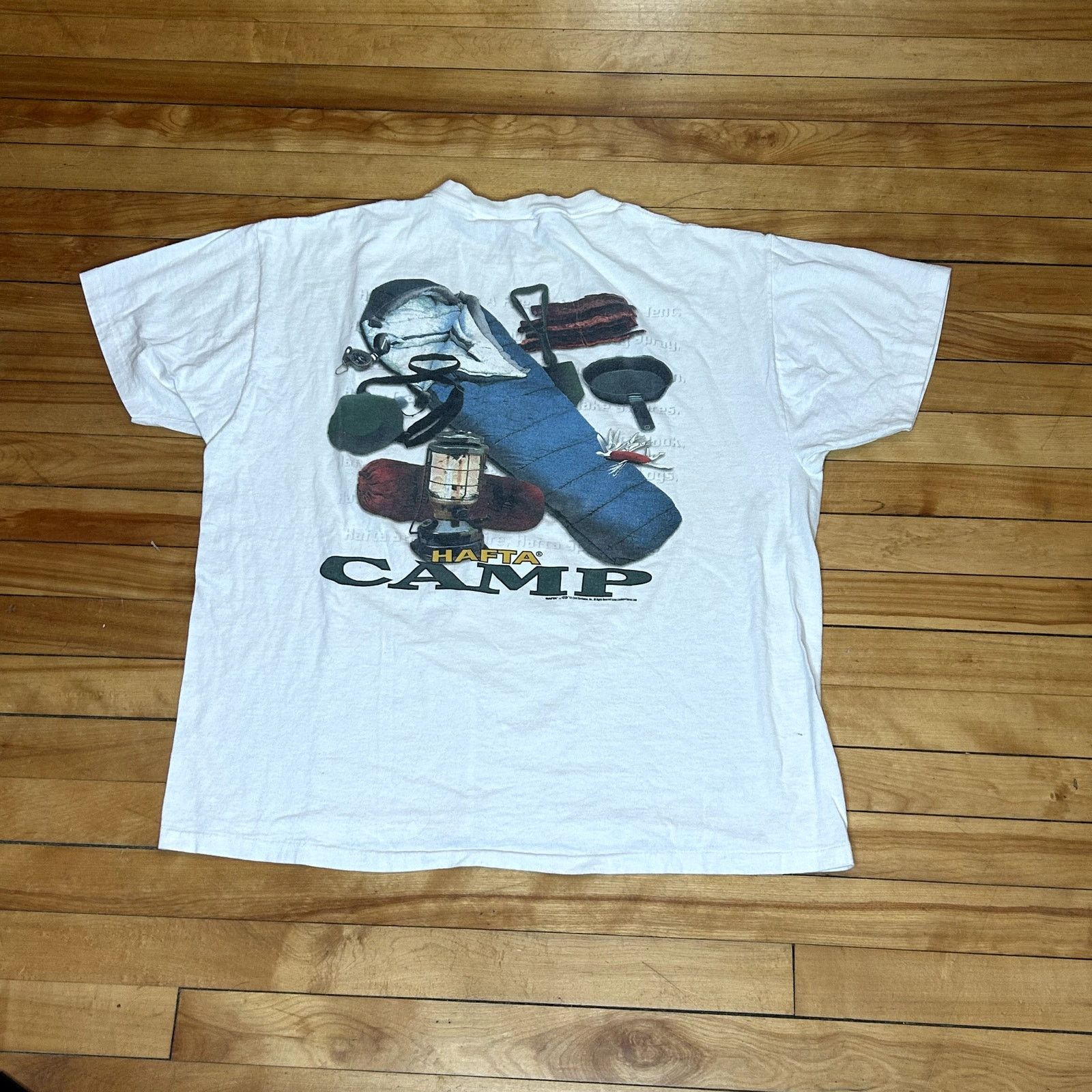 Vintage Vintage 90s Hafta Camp T-Shirt XL Size US XL / EU 56 / 4 - 2 Thumbnail