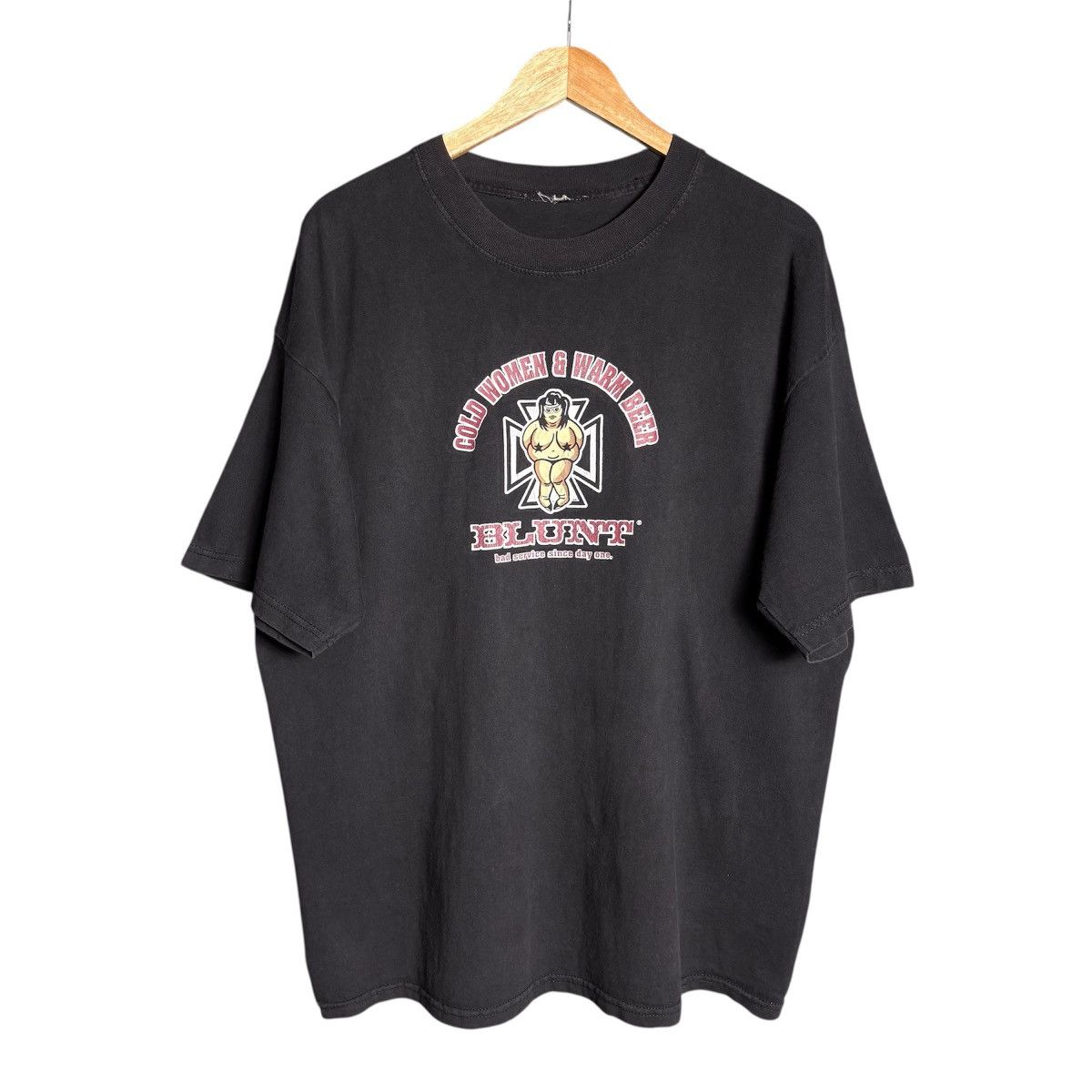 Think Skateboards Vintage 90s Blunt Skateboards Nude Lady Graphic T-Shirt Size US XL / EU 56 / 4 - 1 Thumbnail