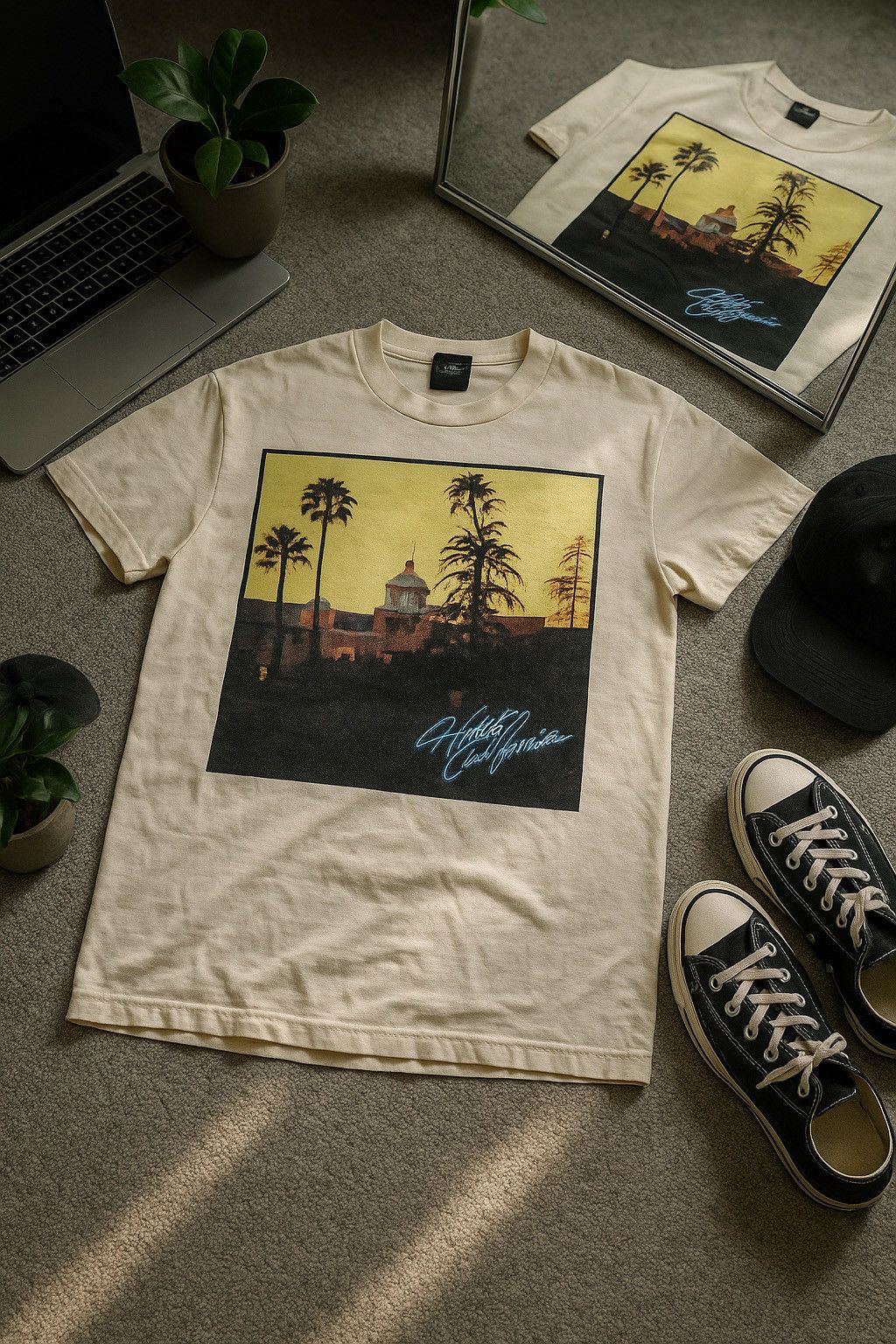 Band Tees VINTAGE EAGLES HOTEL CALIFORNIA HELL FREEZES OVER 1994 TOUR Size US L / EU 52-54 / 3 - 1 Thumbnail