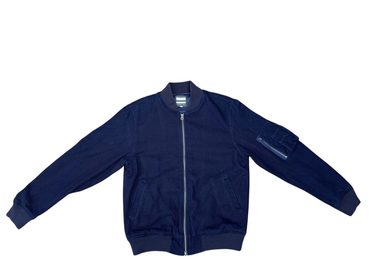 Momotaro Jeans Indigo Blue Sashiko Kendo Ma-1 Bomber Jacket