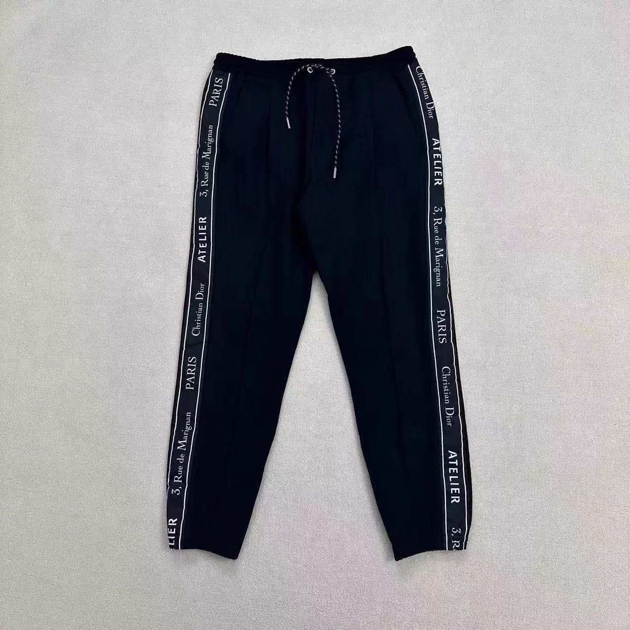 Dior Dior webbing logo cuffed pants 50 like new Size 38" / US 16 / IT 52 - 1 Thumbnail