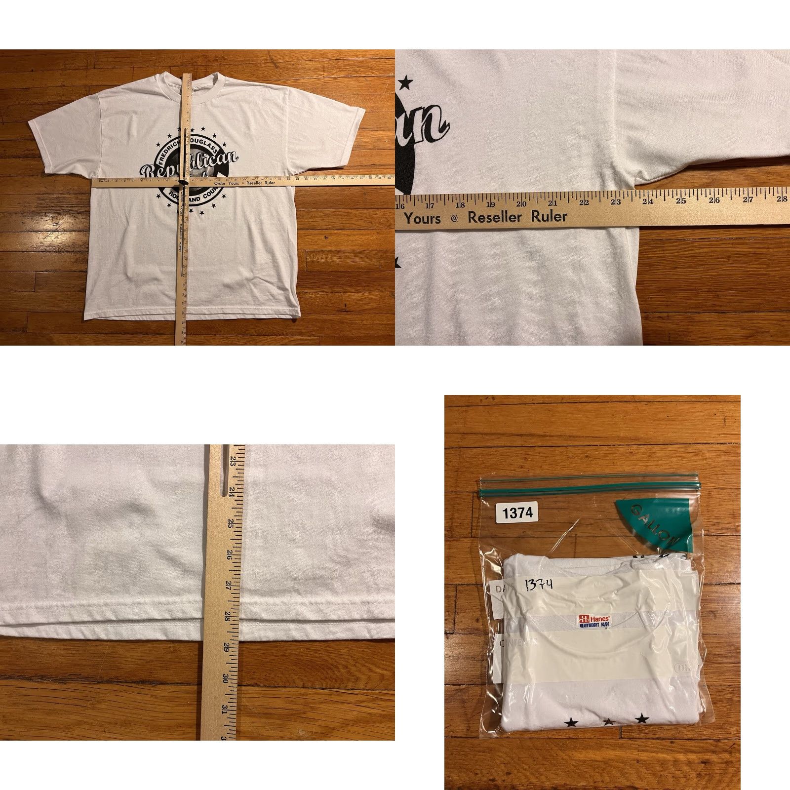 Hanes VINTAGE Fredrick Douglass Republican Club Rockland County Shirt Men’s XL White Hanes T-Shirt Graphic Print Logo 2000s Retro City Classic Size US XL / EU 56 / 4 - 8 Thumbnail
