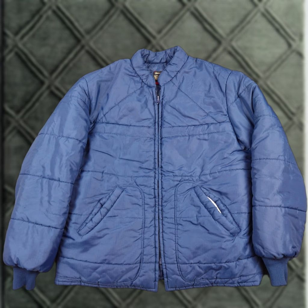 Sears VINTAGE Sears The Mens Store Jacket Mens Large Blue Quilted Puffer Full Zip Size US L / EU 52-54 / 3 - 1 Thumbnail
