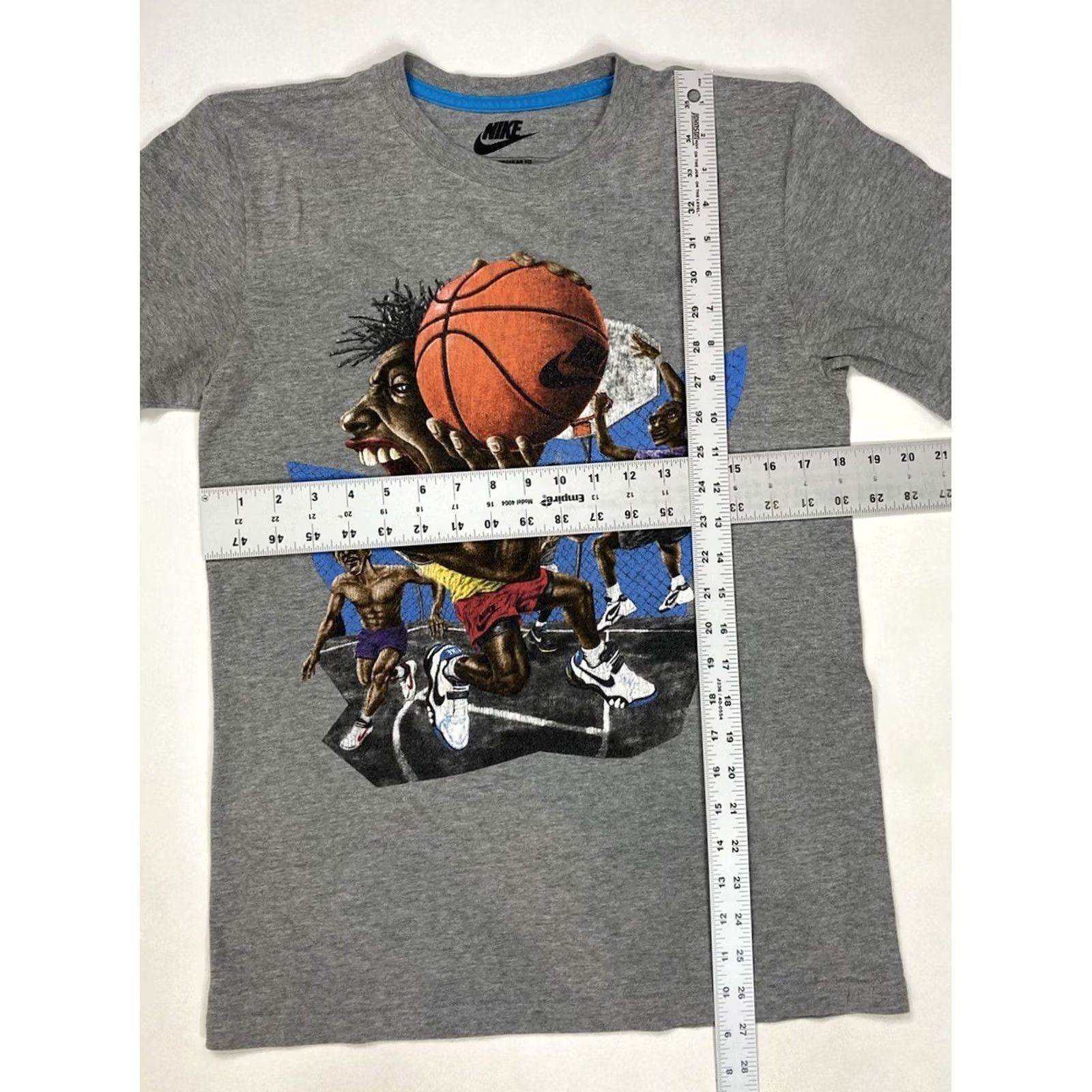 Nike Nike Air Street Ball Graphic T-shirt Men Small Gray Size US S / EU 44-46 / 1 - 6 Thumbnail