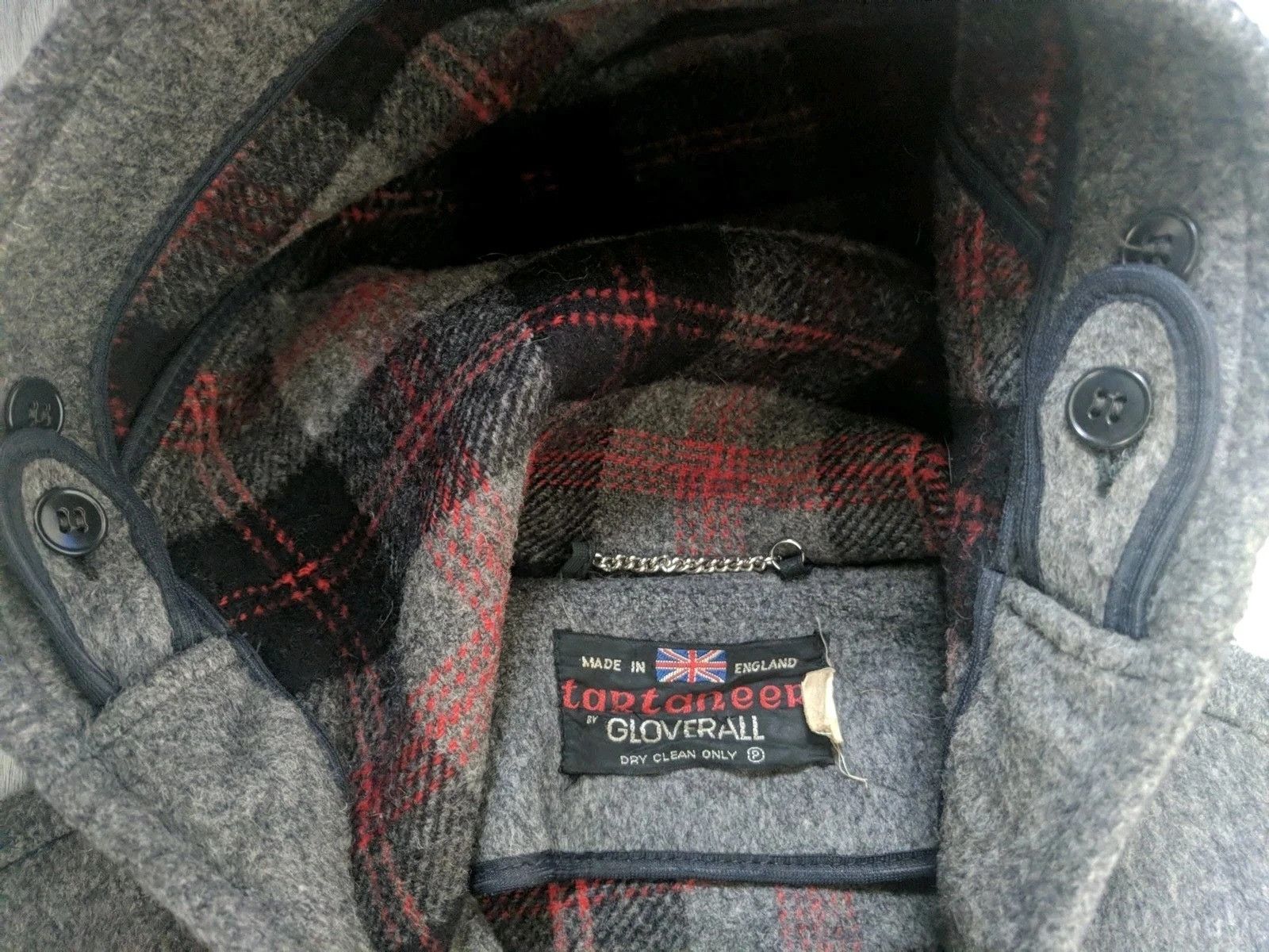 Gloverall Gloverall Tartaneer Wool Heavyweight Hooded Toggle Coat Size US L / EU 52-54 / 3 - 2 Thumbnail
