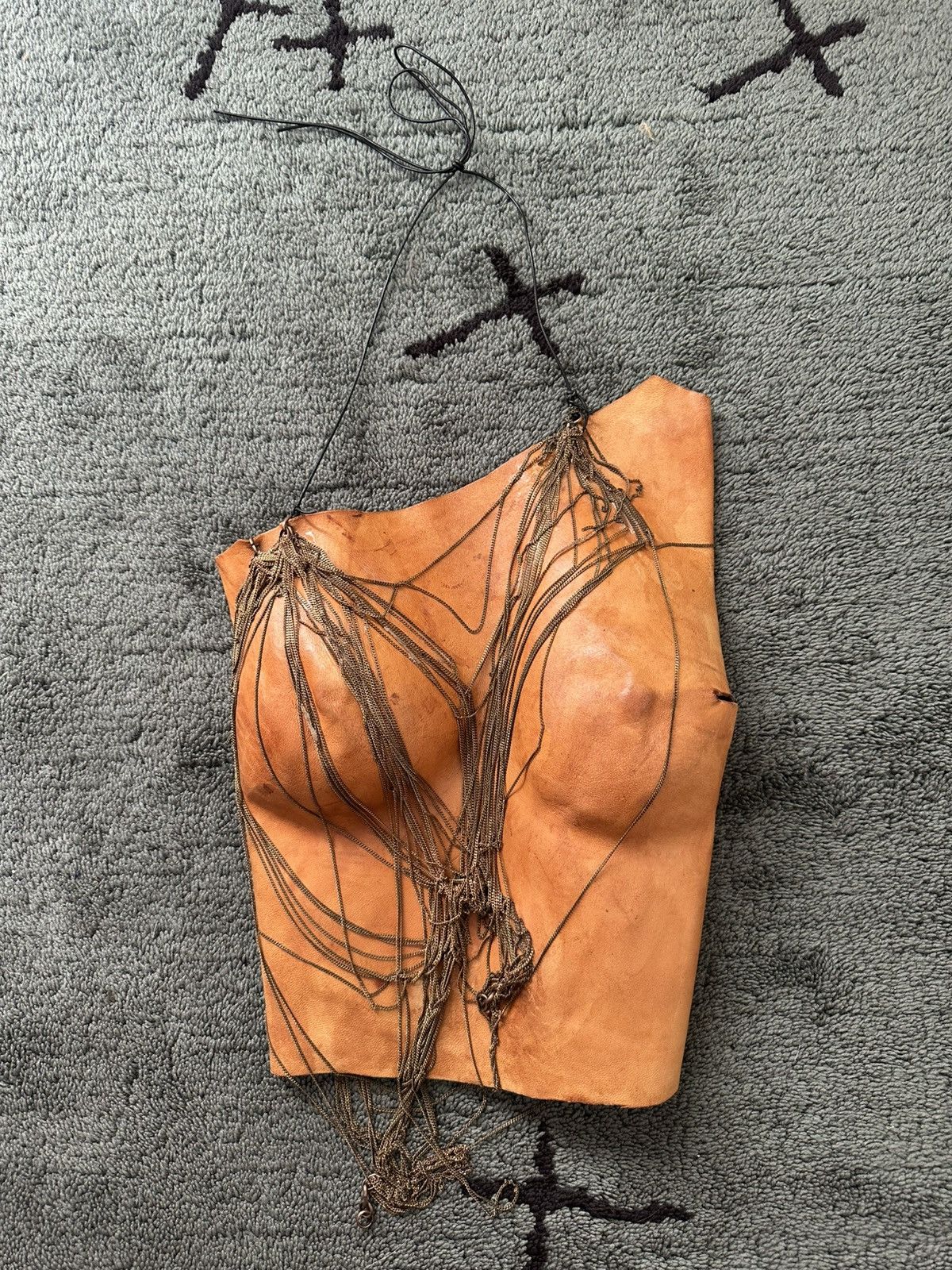 Sebastein Meunier Archive Sebastien Meunier Spring 2004 Leather Top Size S / US 4 / IT 40 - 1 Thumbnail