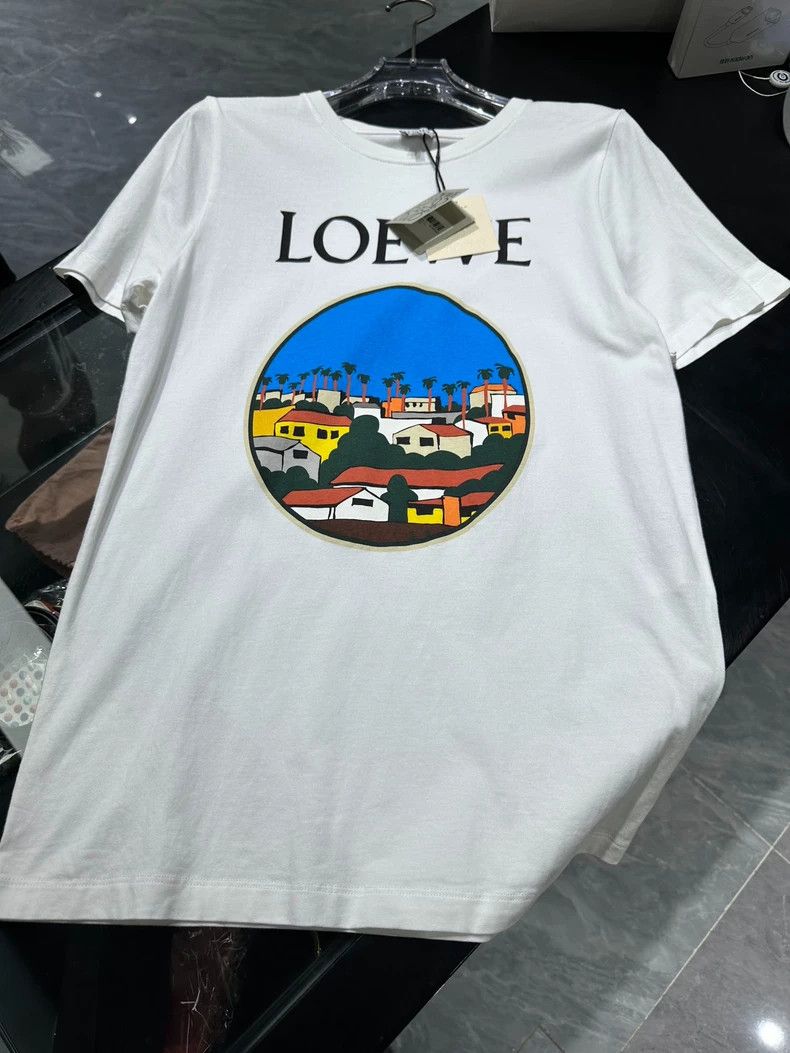Loewe LOEWE City pattern logo letters white short sleeve Size XS / US 0-2 / IT 36-38 - 1 Thumbnail