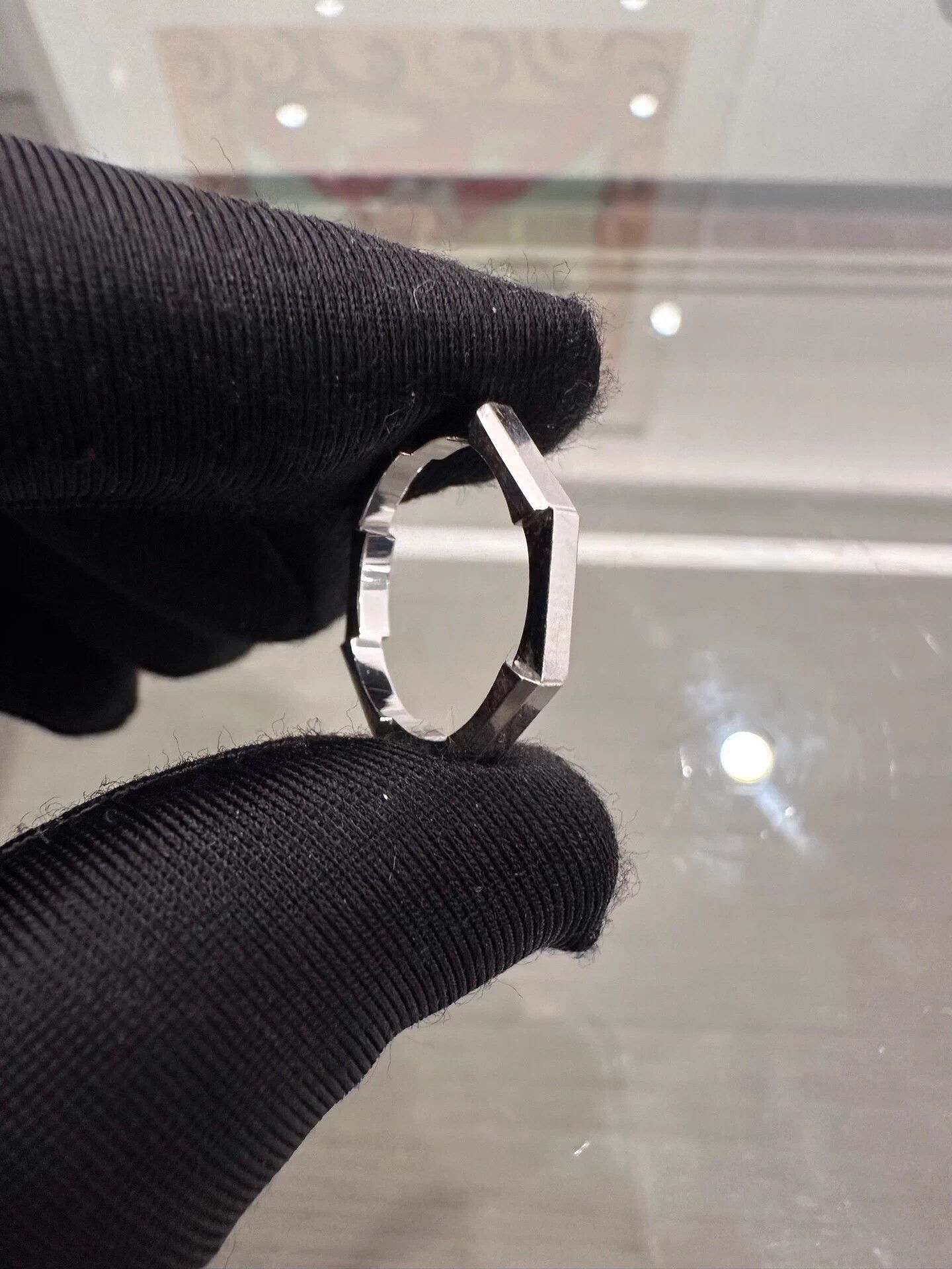 Gucci Gucci Link to Love 18K White Gold Ring Size 10 New Size ONE SIZE - 4 Thumbnail