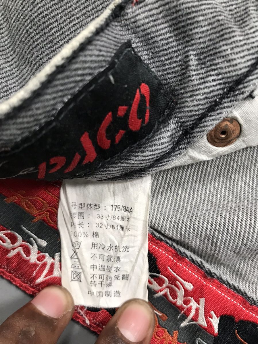 JNCO × Vintage Vintage paco embroidered denim Size US 33 - 10 Thumbnail