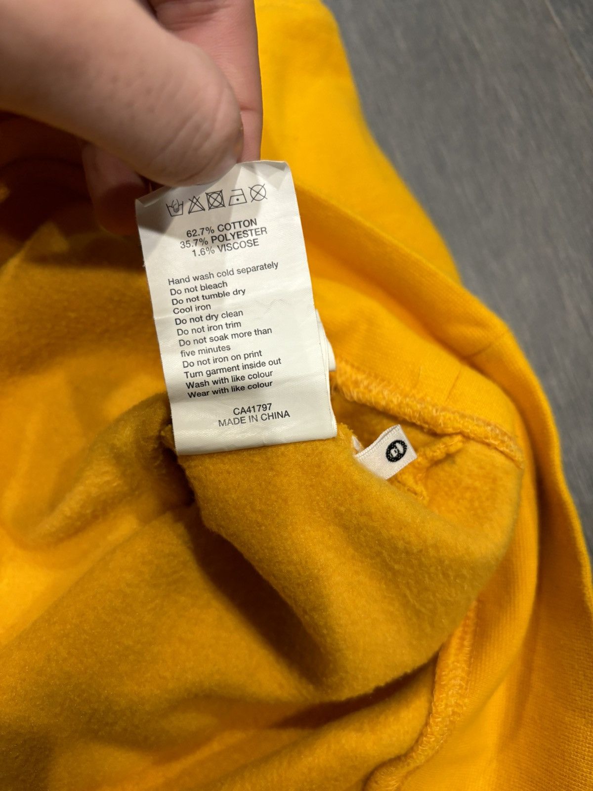 Aape AAPE hoodie yellow small Size US S / EU 44-46 / 1 - 8 Thumbnail