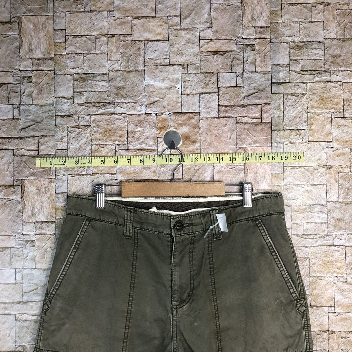 Japanese Brand Rare Xtyle Green tactical Cargo Multipocket Pants #A329 Size US 31 - 4 Thumbnail