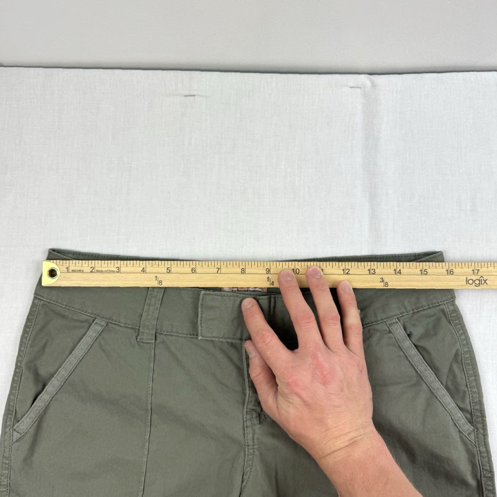 Vintage VINTAGE No Boundaries Bermuda Shorts Womens Juniors 11 Green Hipster Grunge Y2K 90s NWT Womens Size 32" / US 10 / IT 46 - 6 Thumbnail