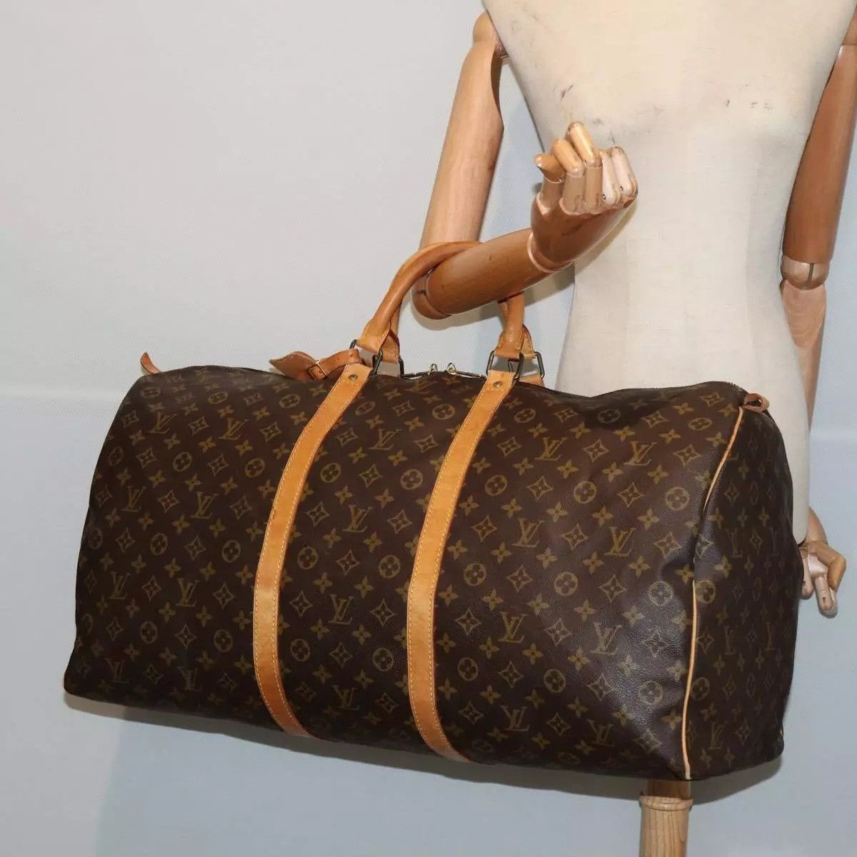 Louis Vuitton LOUIS VUITTON Monogram Keepall 60 Boston Bag Size ONE SIZE - 3 Thumbnail