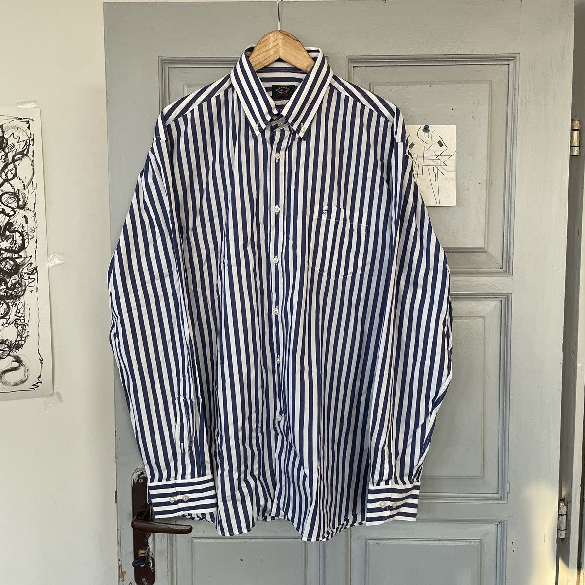 Paul & Shark Paul & Shark Yachting Club Striped Button Down Shirt - Men's Size US XL / EU 56 / 4 - 4 Thumbnail