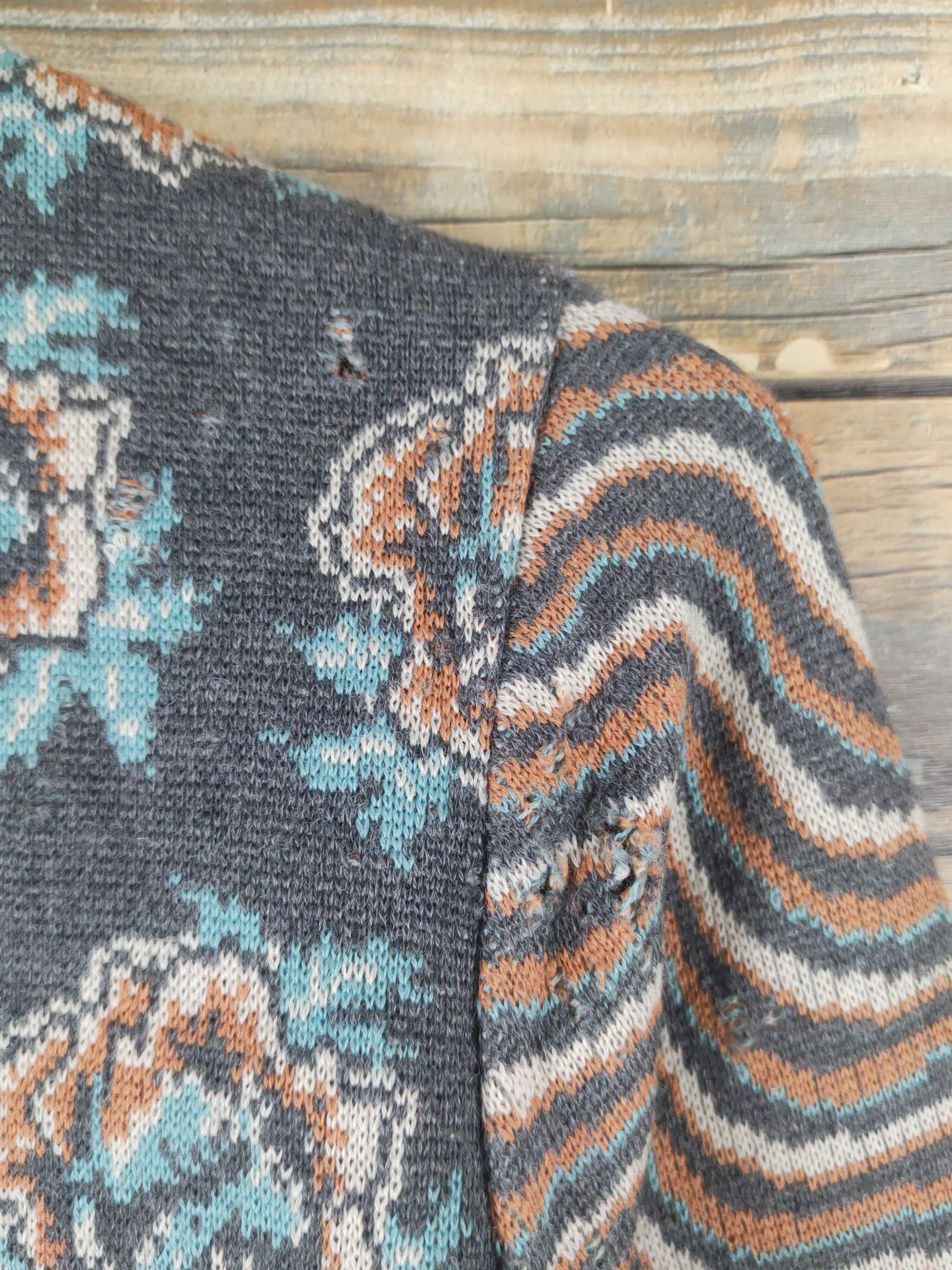 Homespun Knitwear × Japanese Brand Japanese Brand Dark Gray Knitwear Cardigan #W1531 Size S / US 4 / IT 40 - 6 Thumbnail