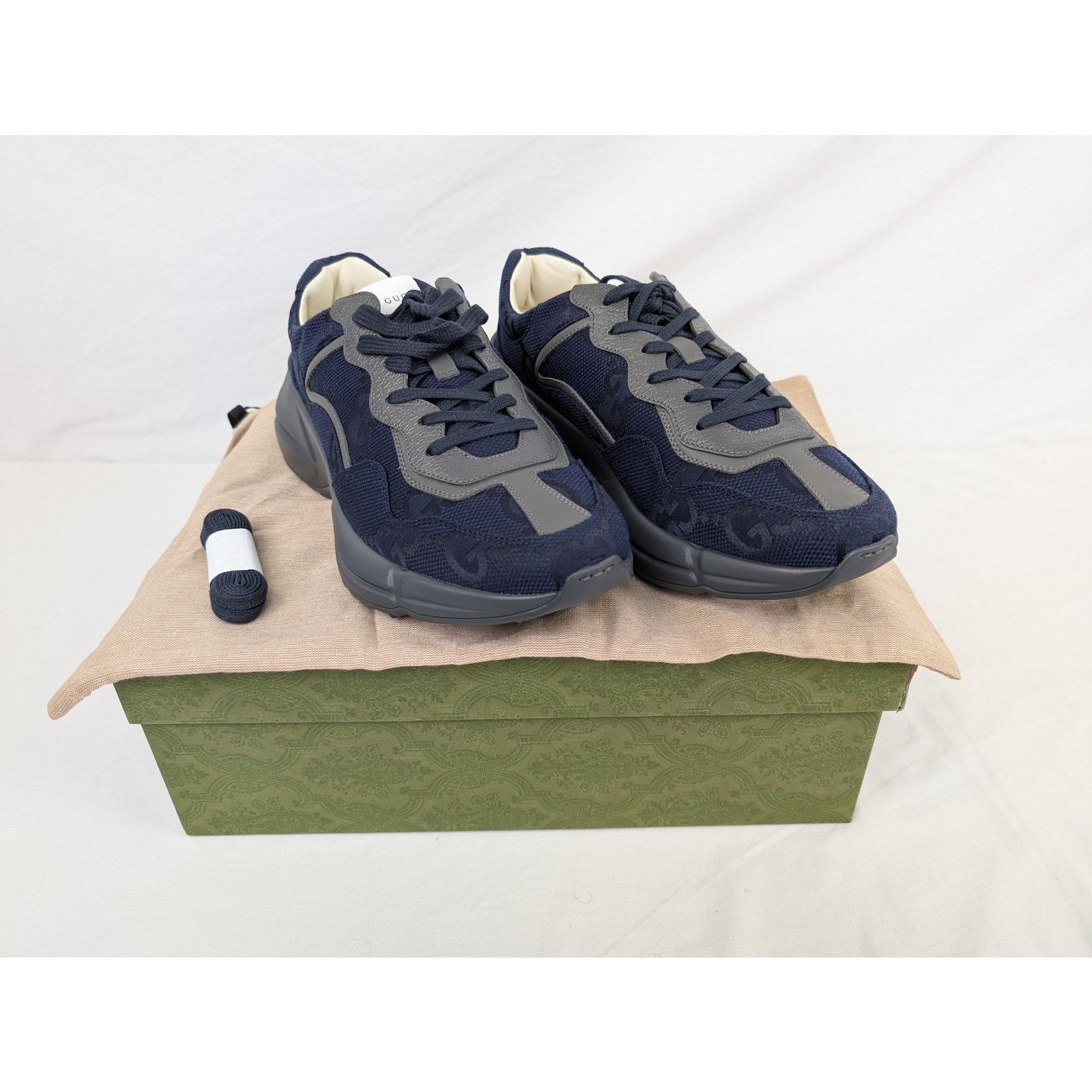 Gucci o1rshd1 GG Canvas Microsoft Sneakers in Grey Size US 10.5 / EU 43-44 - 11 Thumbnail
