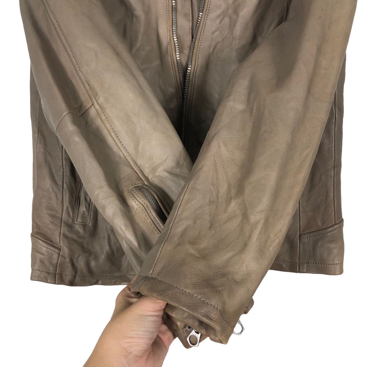 Japanese Brand 🔥Vintage Biker Leather Jacket Hare Japan Issey Miyake Size US M / EU 48-50 / 2 - 12 Thumbnail