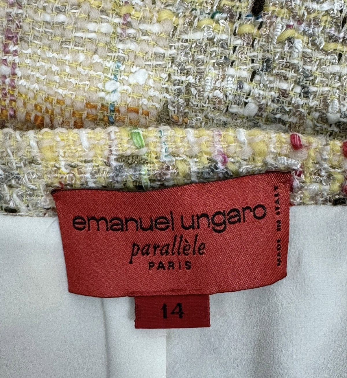 Emanuel Ungaro × Vintage Emanuel Ungaro Parallele Vintage Skirt Suit Tweed size 14 Size 32" / US 10 / IT 46 - 21 Thumbnail