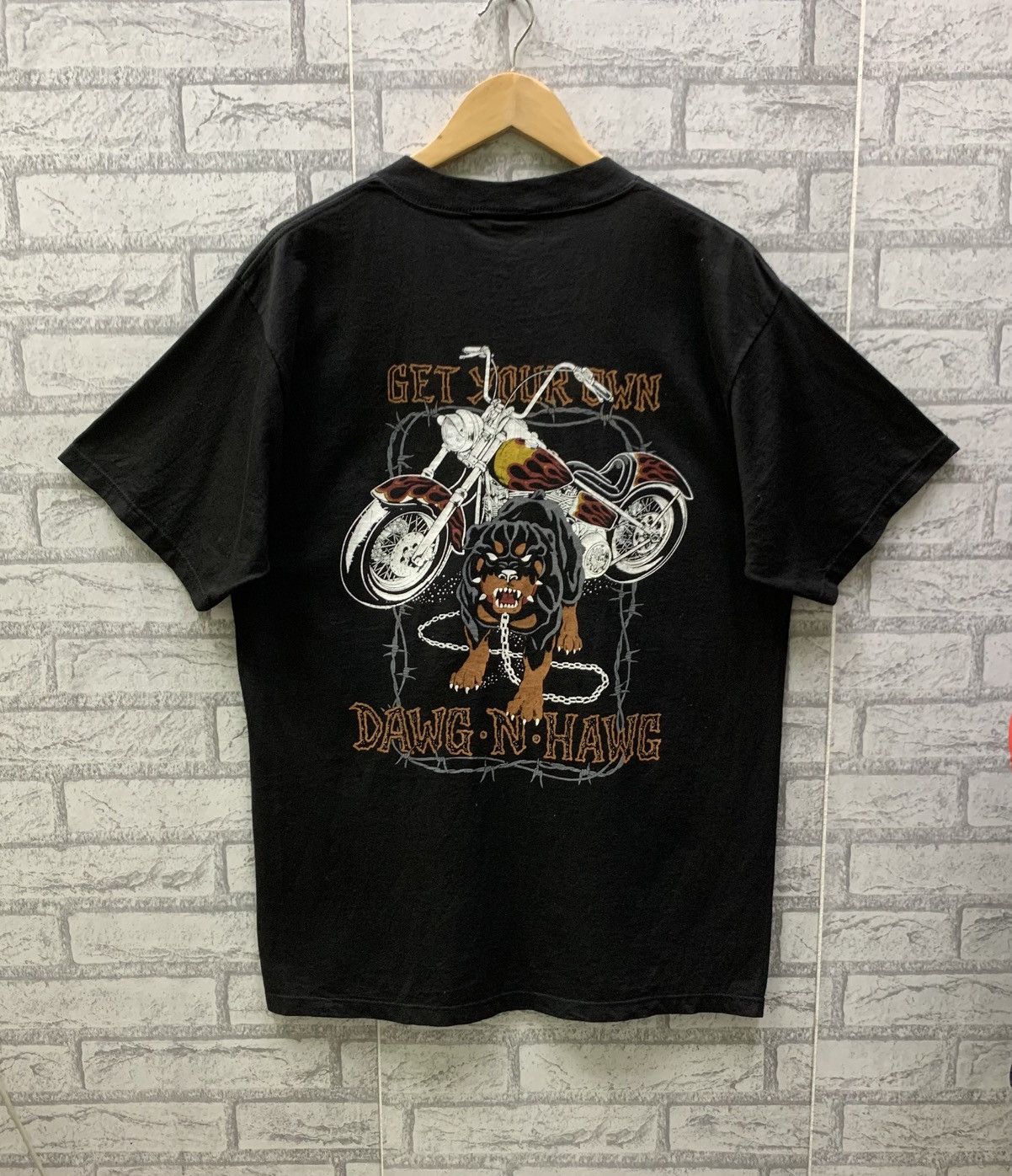 Other Vintage 90s Top Dawg Get Your Own Dawg N Hawg Backhit Tee Size US L / EU 52-54 / 3 - 2 Thumbnail